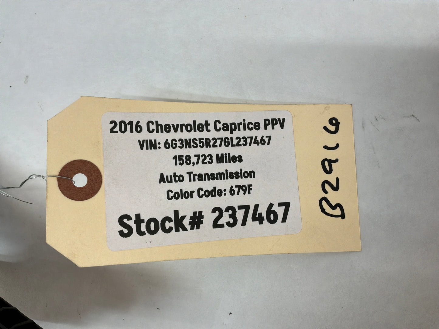 2016 Chevy Caprice PPV Full Set Exterior Outside Door Handles Black / Chrome OEM