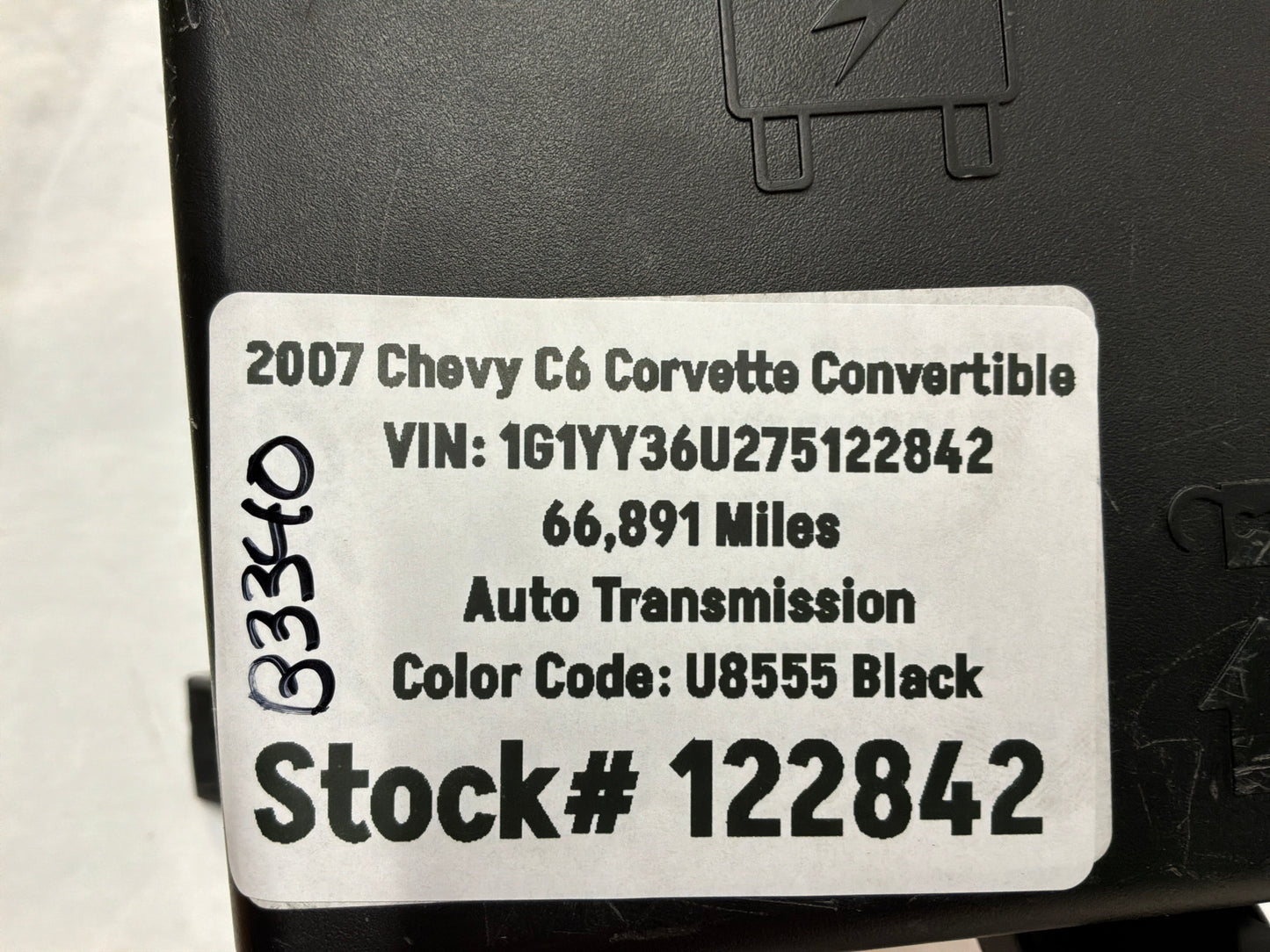 2007 C6 Corvette Convertible Under Hood Fuse Relay Wire Harness Junction Box Block OEM