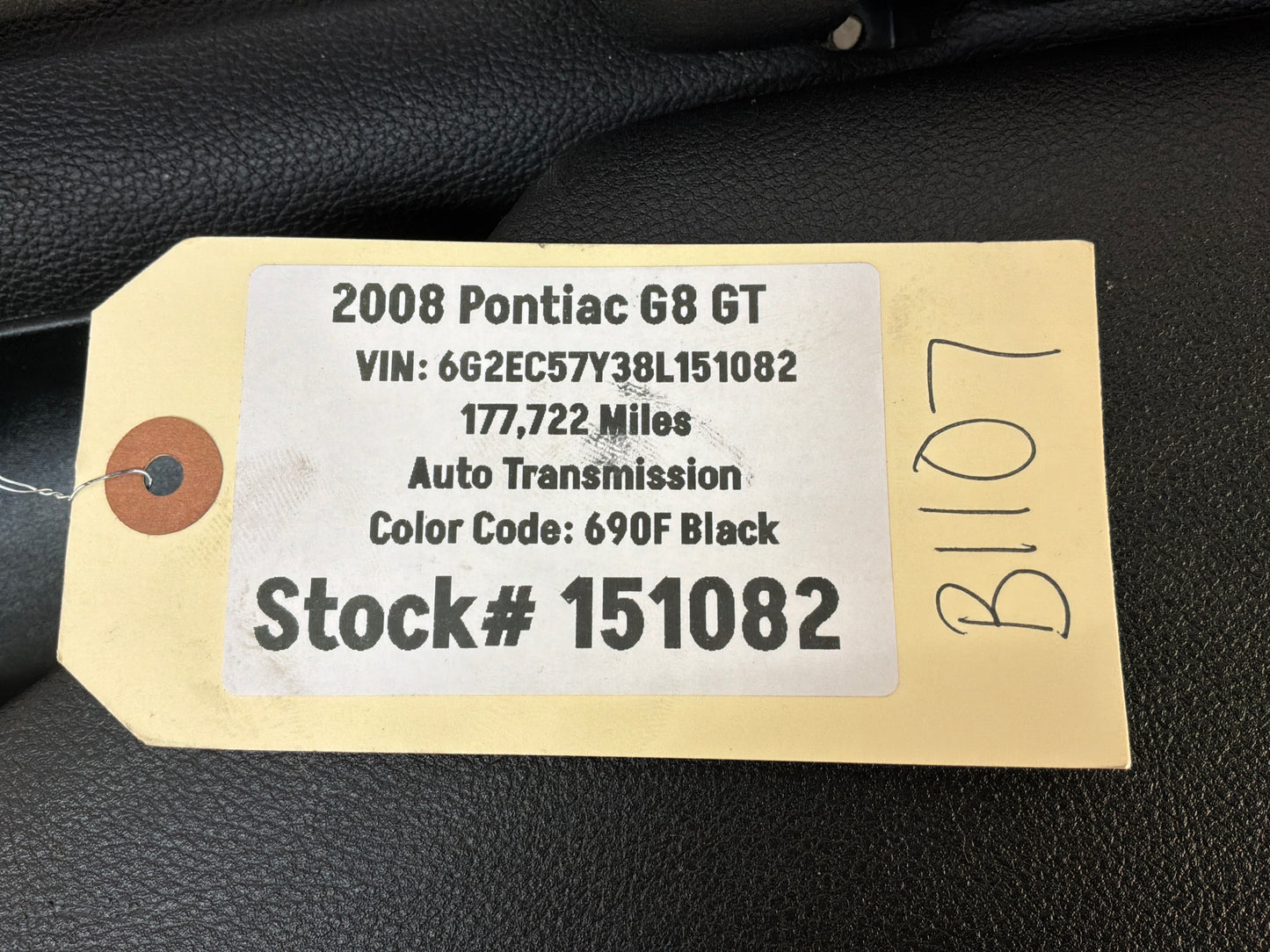 2008 Pontiac G8 GT RH Passenger Rear Interior Door Panel Trim OEM