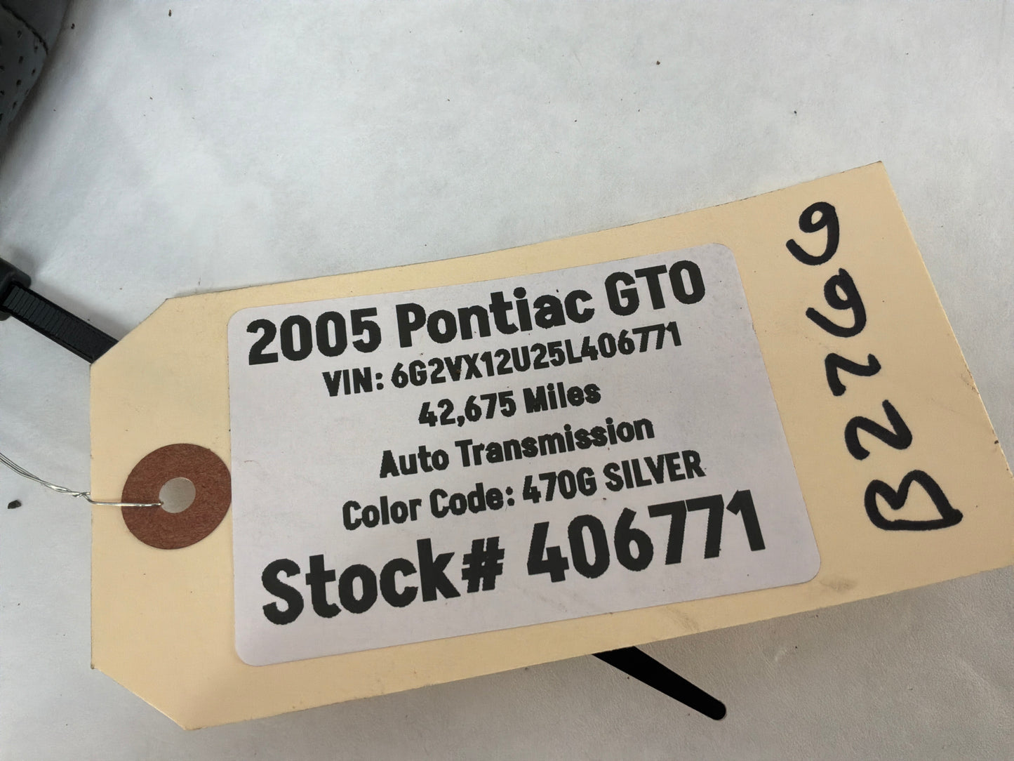 2005 Pontiac GTO Steering Wheel Red Stitching OEM
