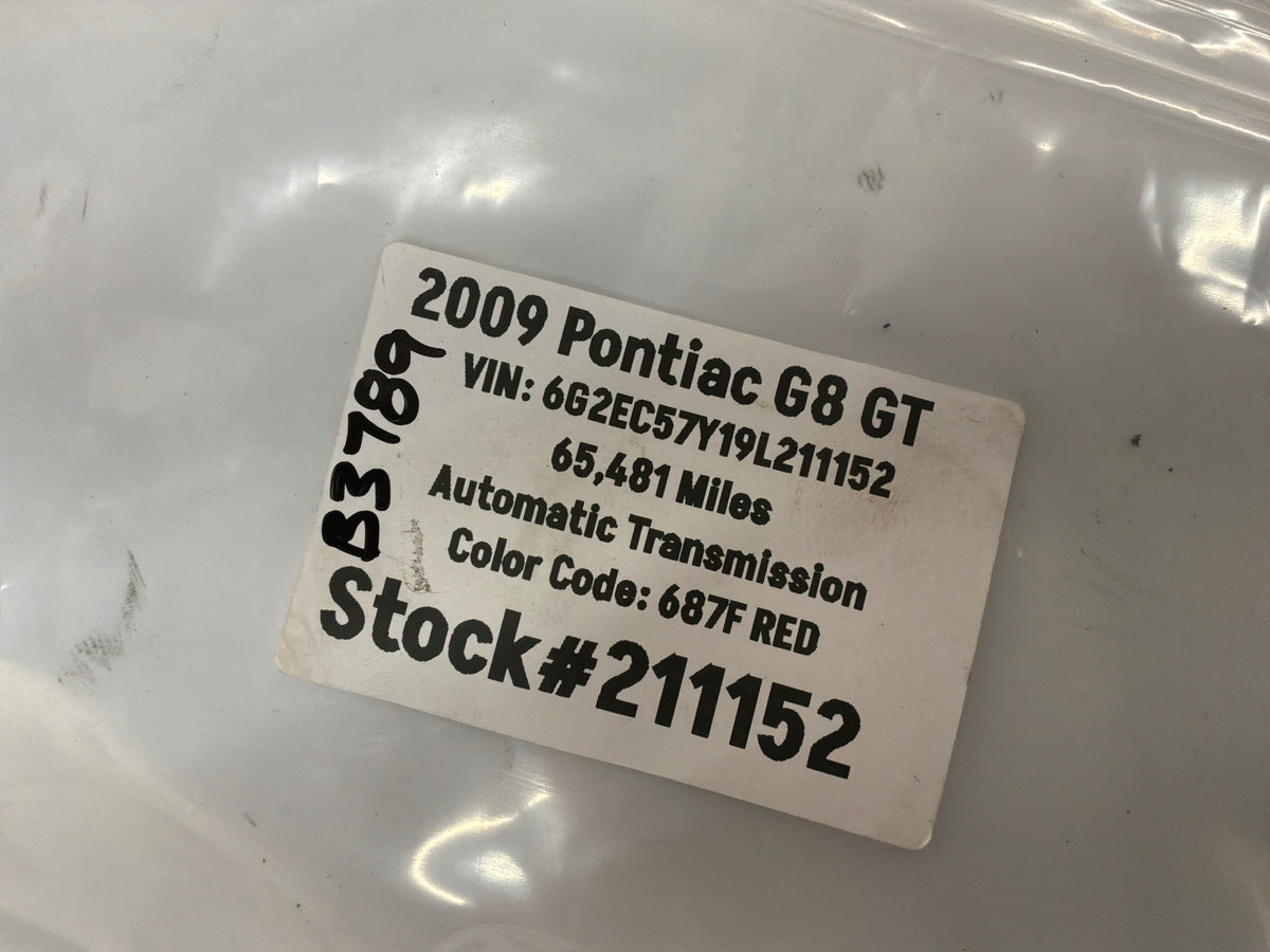 2009 Pontiac G8 GT Wheel Center Caps OEM