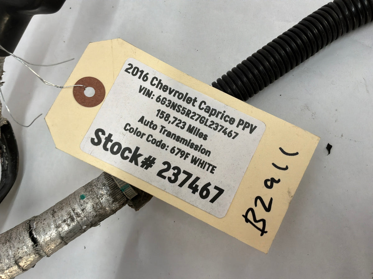 2016 Chevy Caprice PPV Positive Starter Alternator Wire Wiring Harness Cable OEM