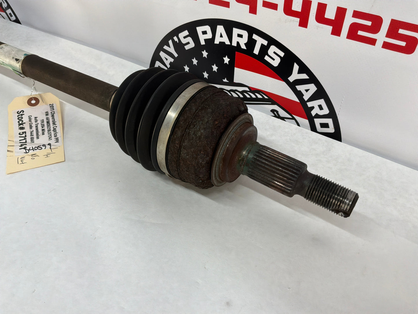 2011 Chevy Caprice PPV LH Driver Rear CV Axle Half Shaft OEM