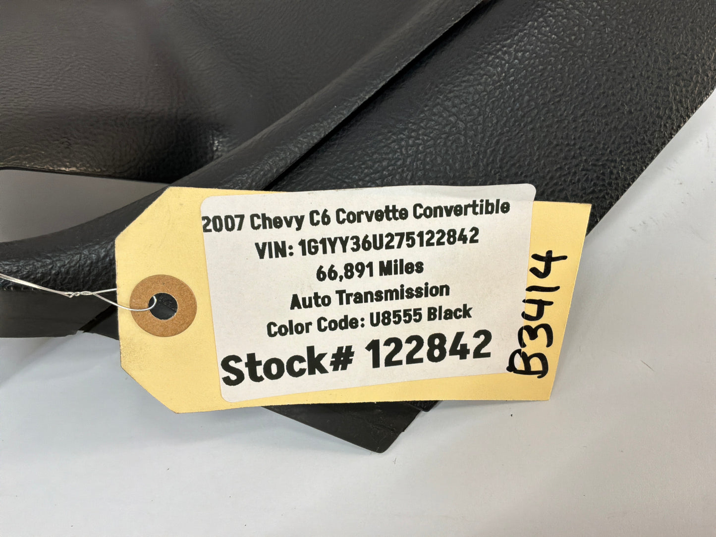 2007 Chevy C6 Corvette Convertible RH Passenger Upper B Pillar Trim Panel OEM