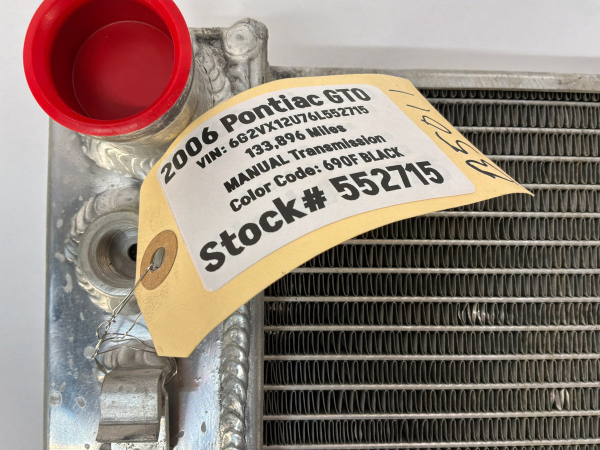 2006 Pontiac GTO Cold Case Radiator