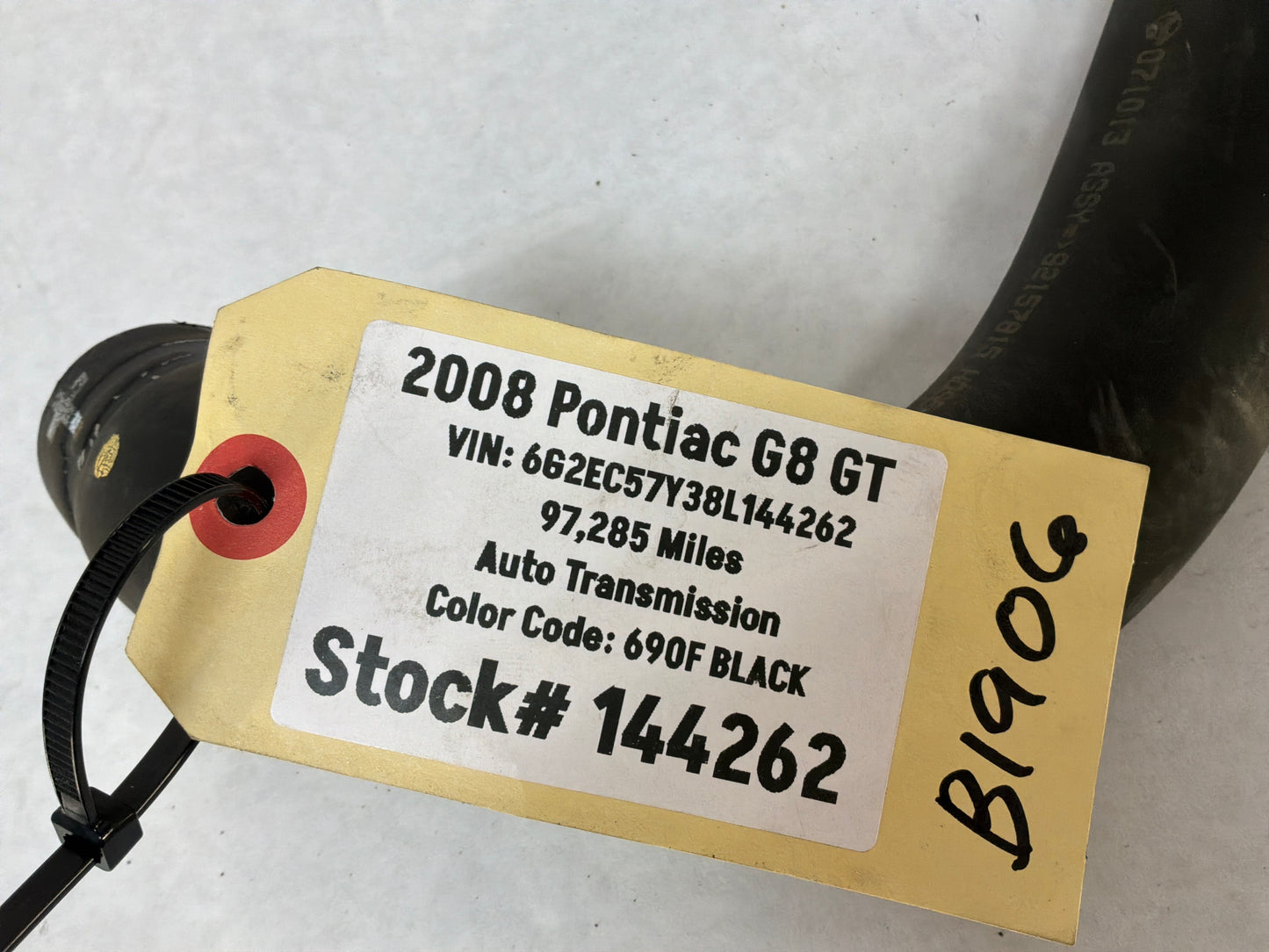 2008 Pontiac G8 GT Upper Radiator Coolant Hose OEM