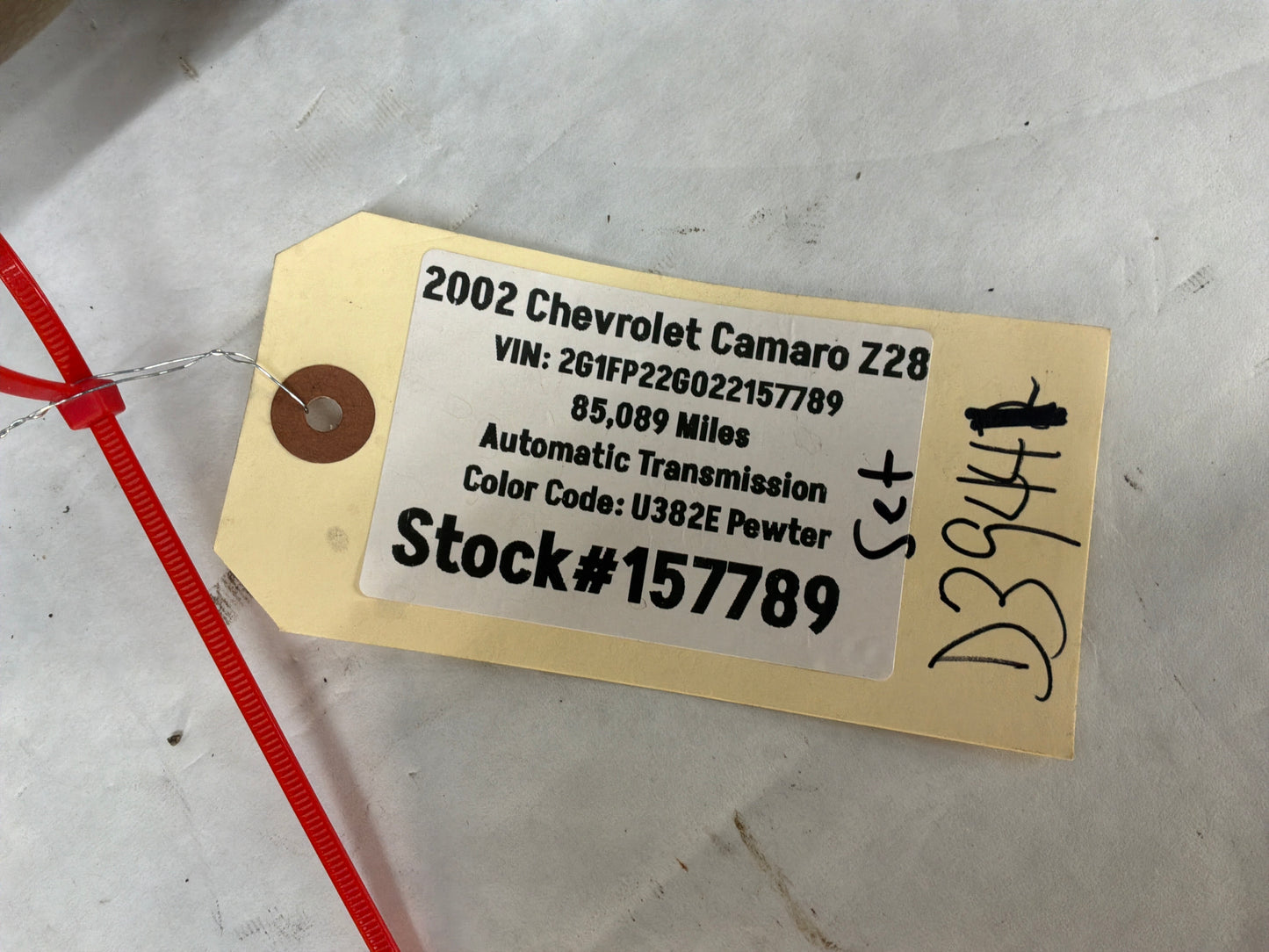 2002 Chevy Camaro Z28 LH Driver Interior Quarter Sail Panel Trim Molding Tan OEM