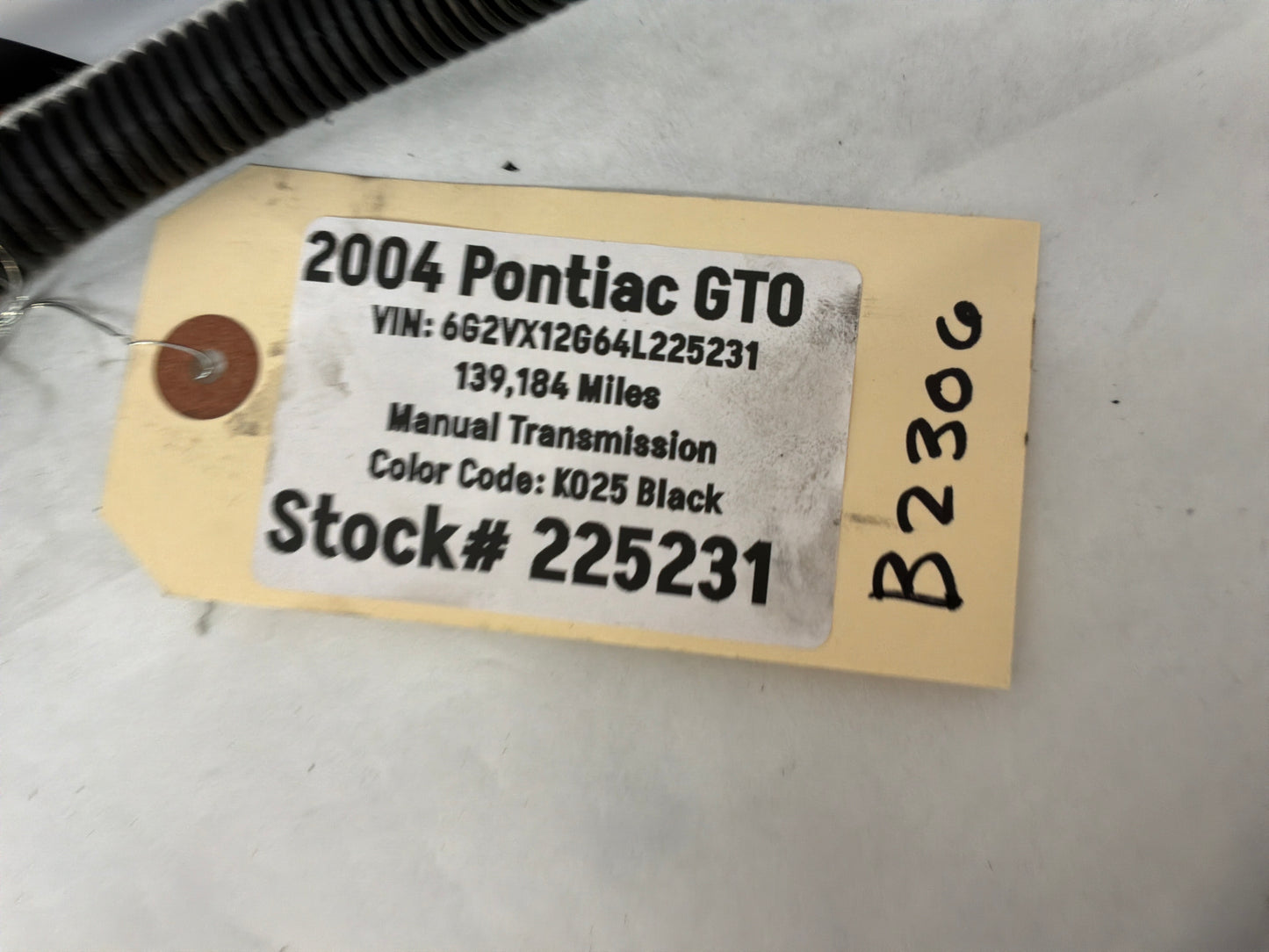 2004 Pontiac GTO Starter Alternator Positive Negative Battery Cable Wire Wiring Harness OEM