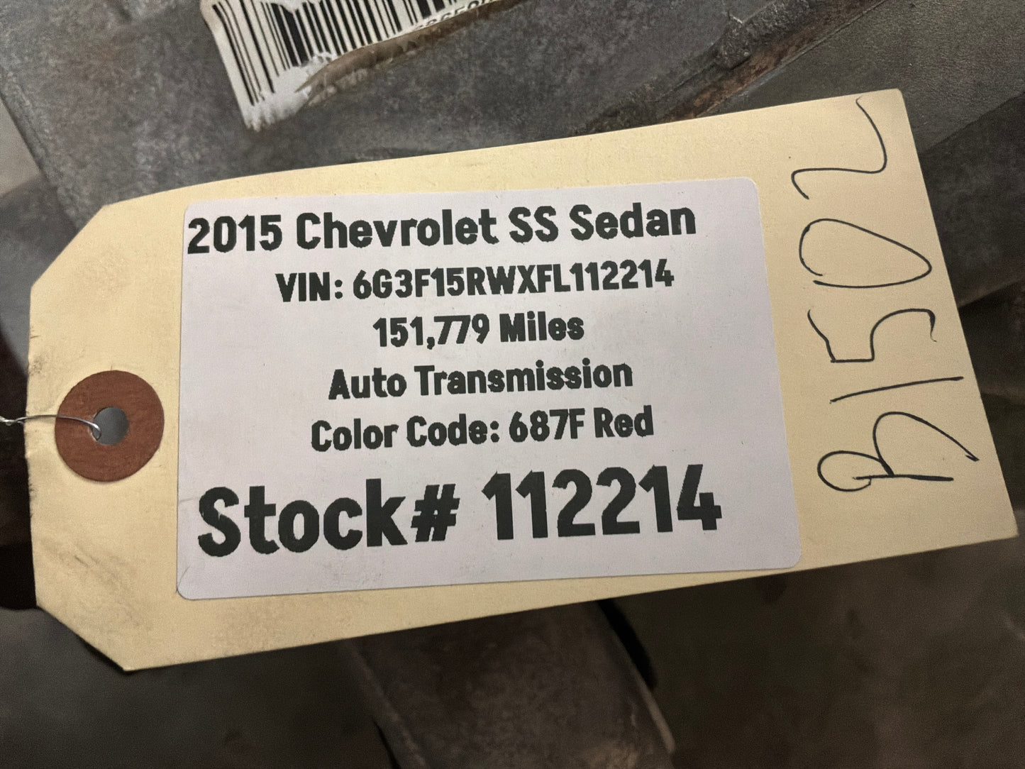 2015 Chevy SS Sedan Rear End Axle Carrier Rearend Diff Differential 3.27 LSD OEM