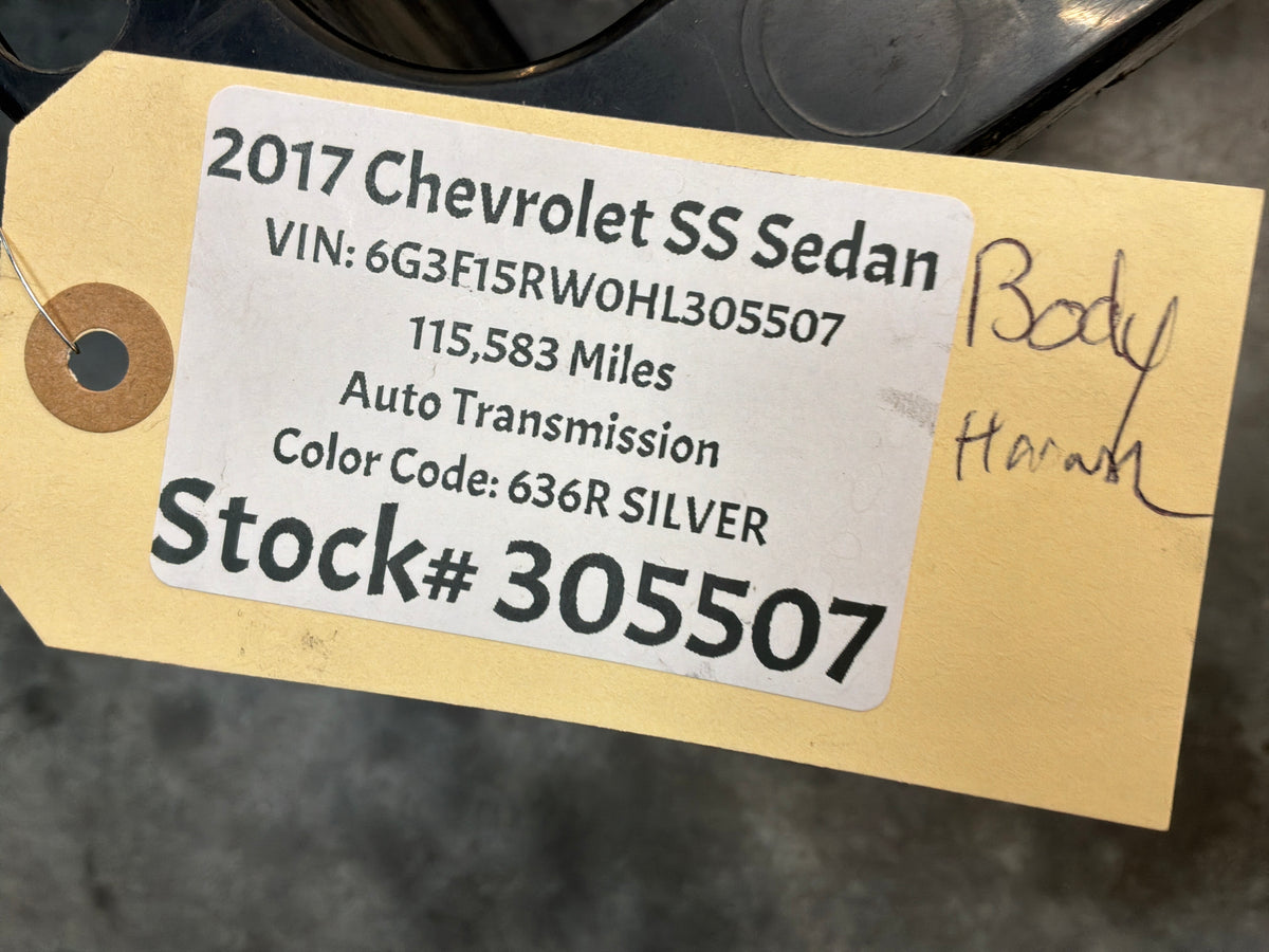 2017 Chevy SS Sedan Body Chassis Wire Wiring Harness OEM