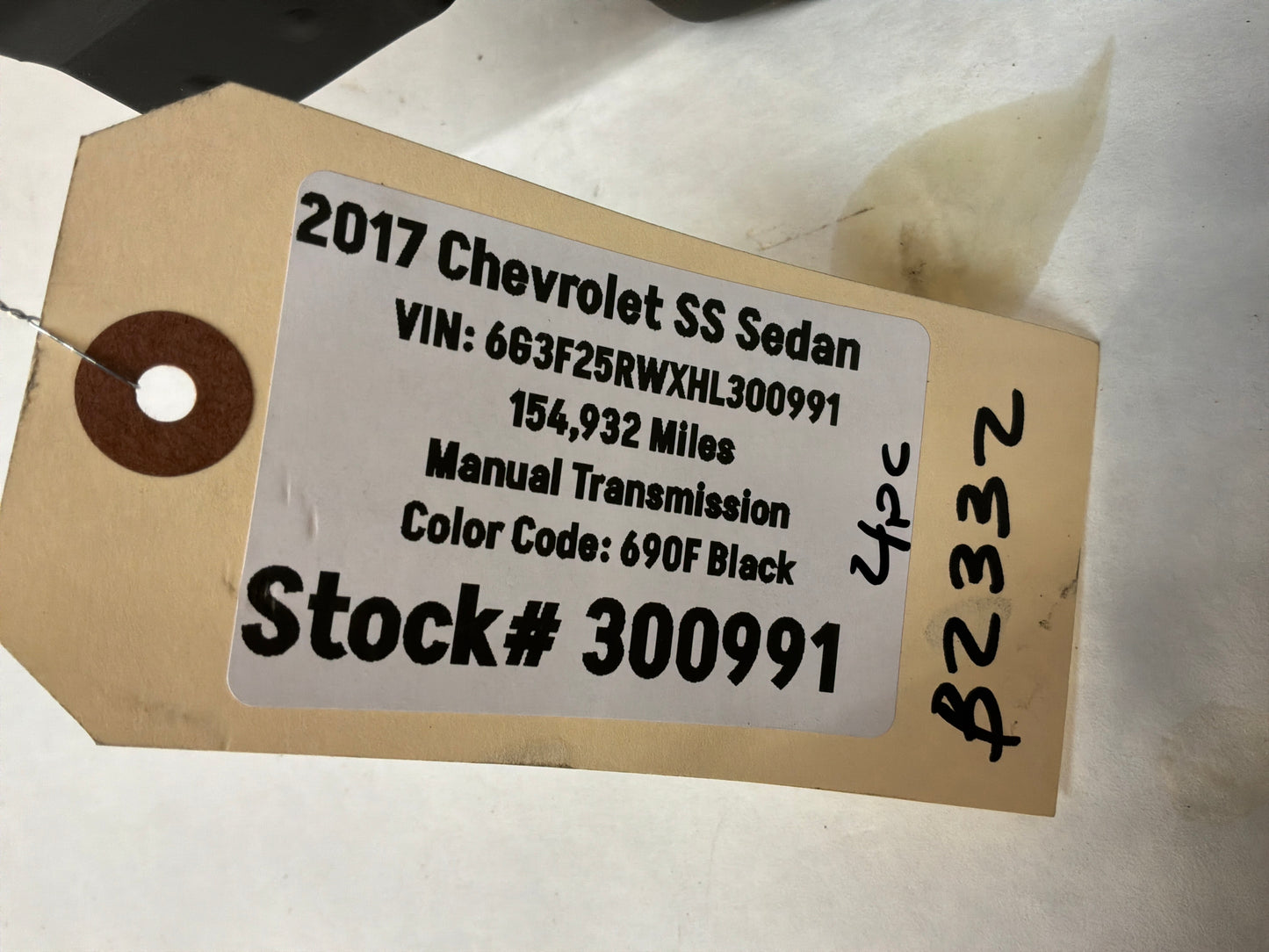 2017 Chevy SS Sedan Rear Seats Black Leather Alcantara Suede OEM