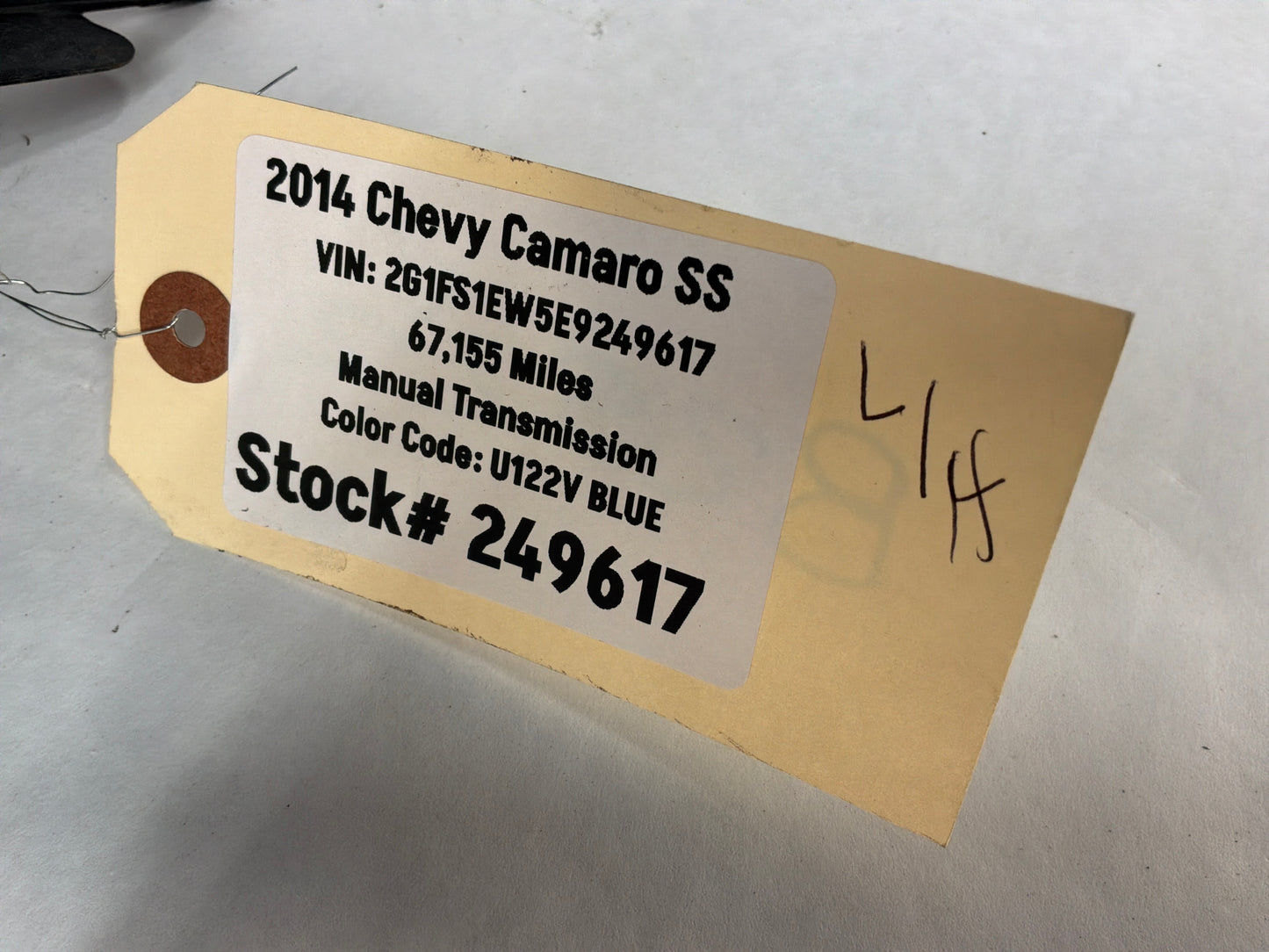 2014 Chevy Camaro SS LH Driver Front Fender Black OEM