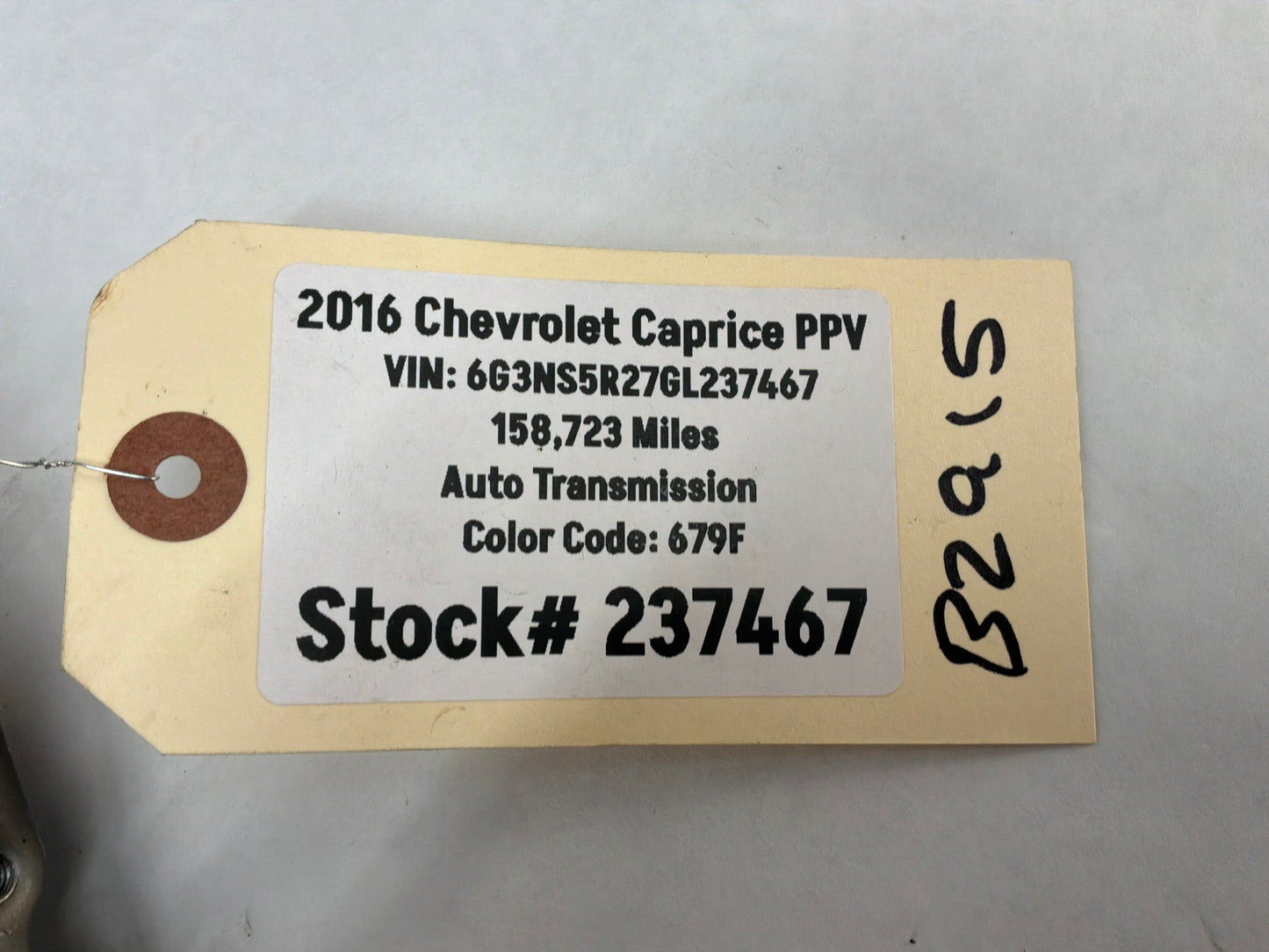 2016 Chevy Caprice PPV LH Driver Rear Door Lock Actuator OEM
