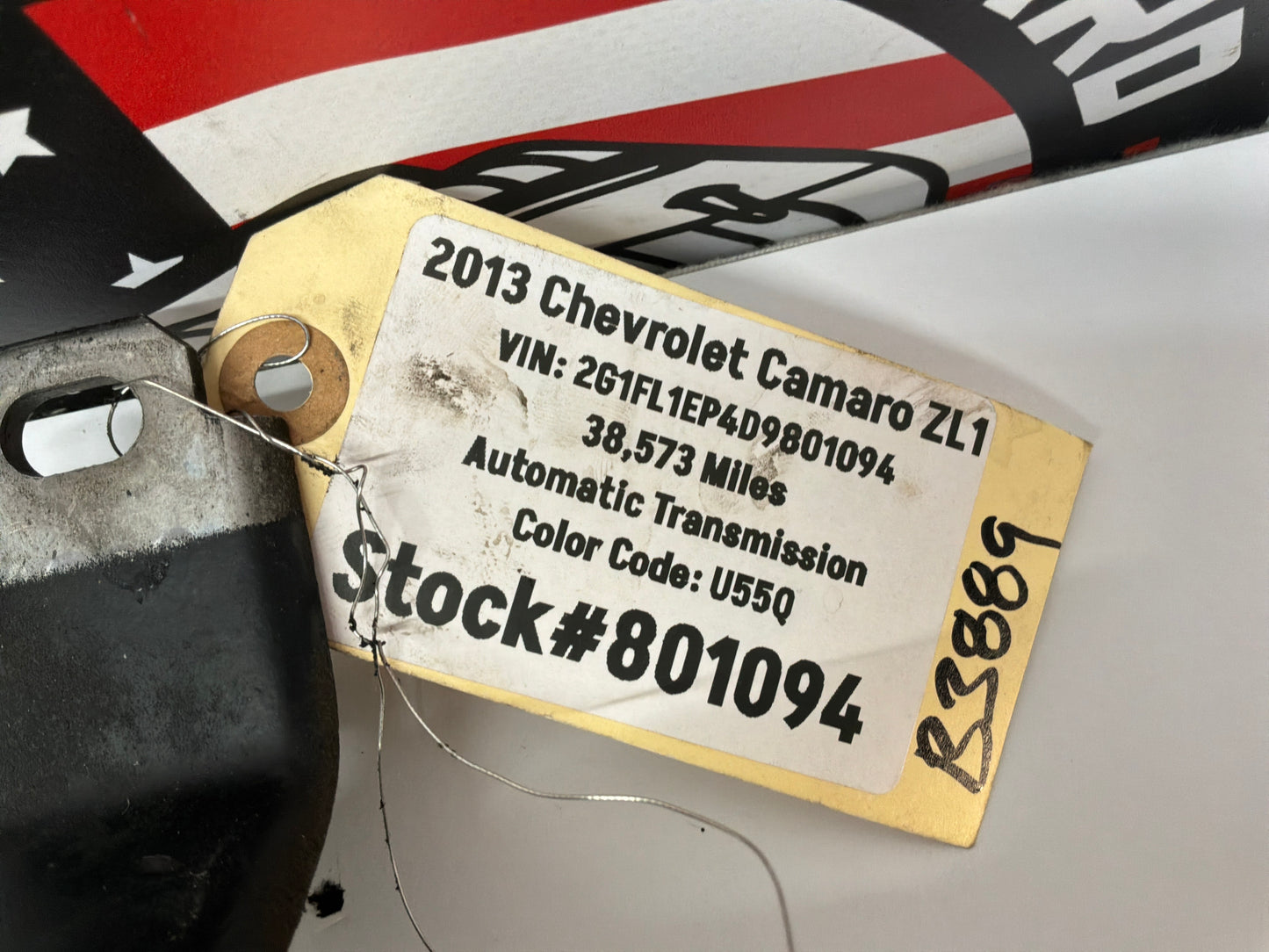 2013 Chevy Camaro ZL1 Automatic Driveshaft Drive Propeller Shaft OEM 38K Miles