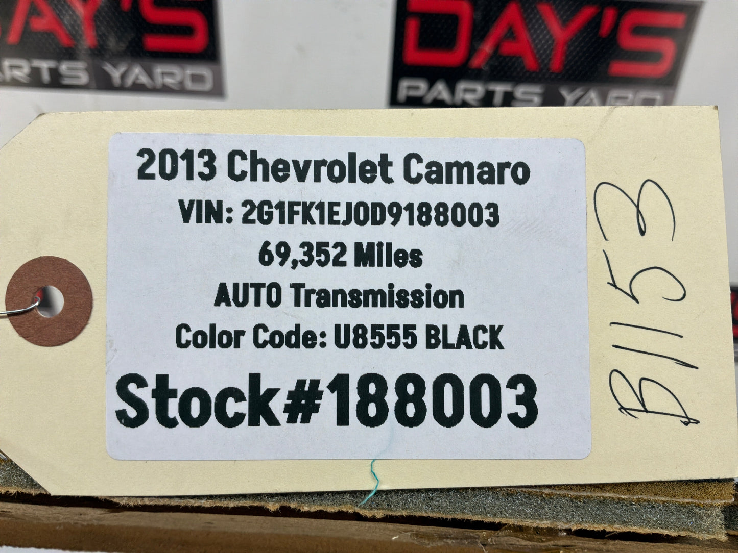2013 Chevy Camaro Headliner Head Liner Lining Panel Black OEM