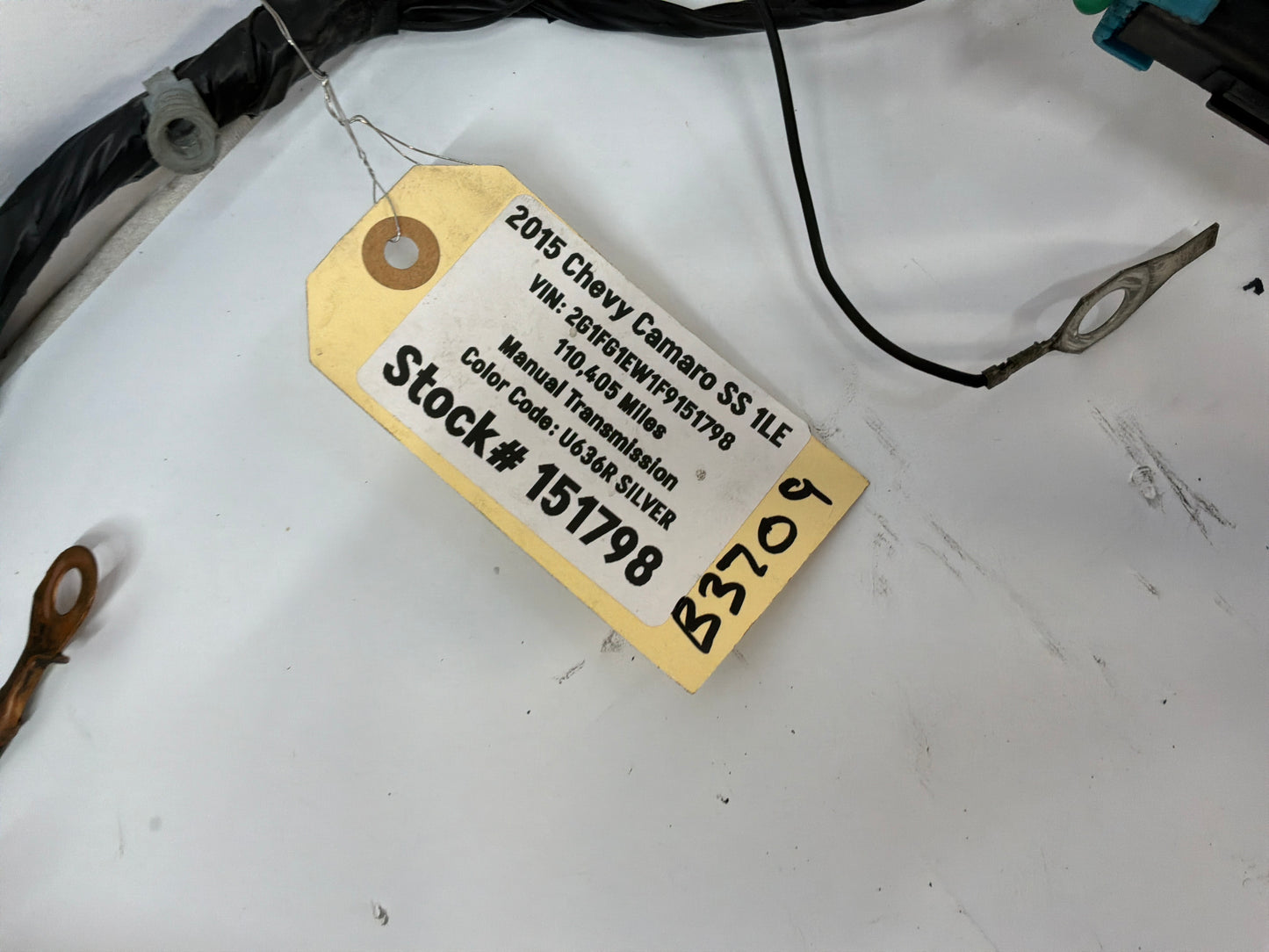 2015 Chevy Camaro SS 1LE Engine Motor Manual Transmission Wiring Wire Harness OEM