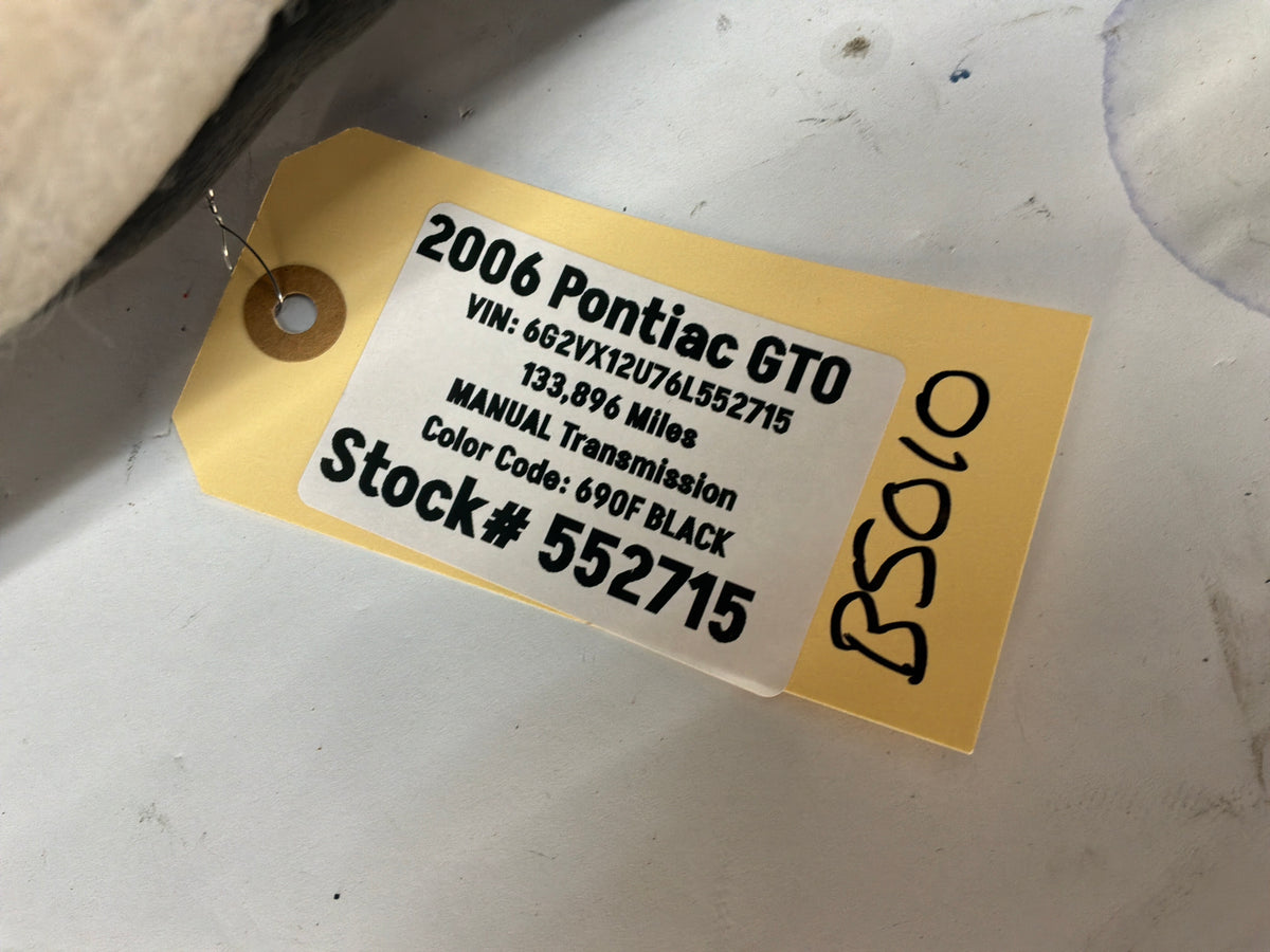 2006 Pontiac GTO Seats Front and Rears Black Leather OEM