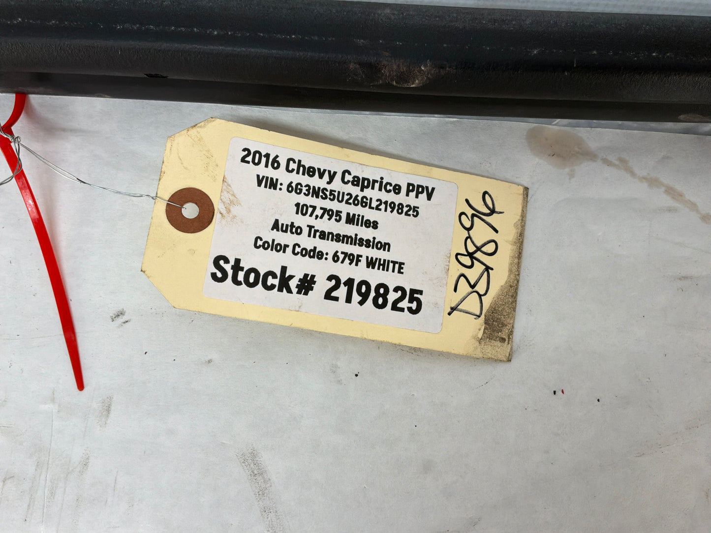 2016 Chevy Caprice PPV RH Passenger Rear Door Weather Strip Rubber Seal OEM