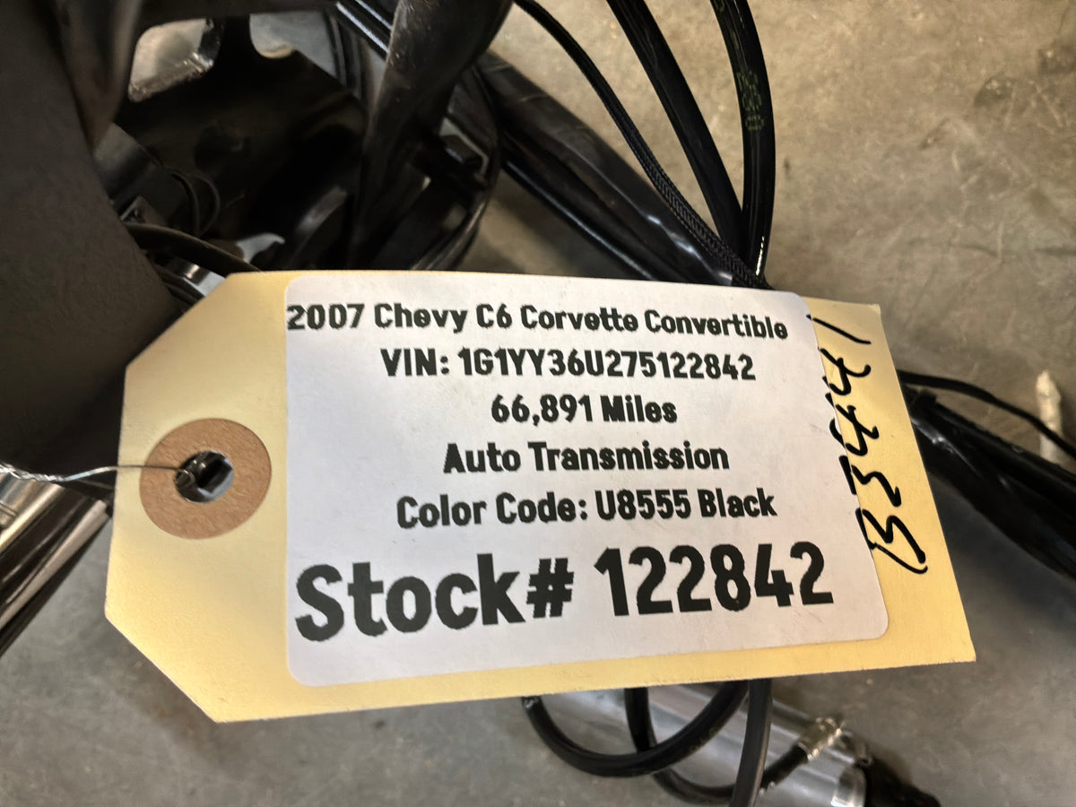 2007 Chevy C6 Corvette Convertible Convertible Soft Top w/ Hydraulic Pump Red OEM