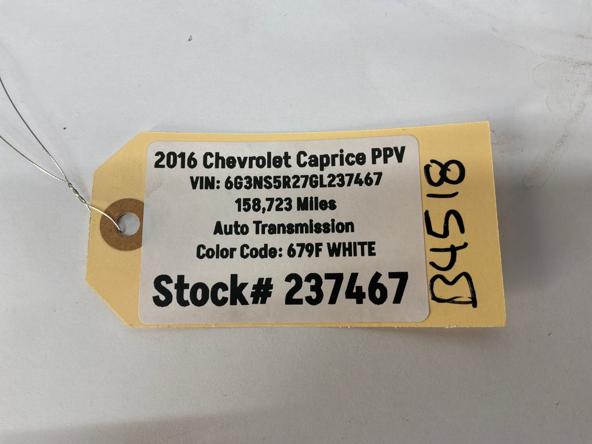 2016 Chevy Caprice PPV Factory OEM Steel Wheel 18X8