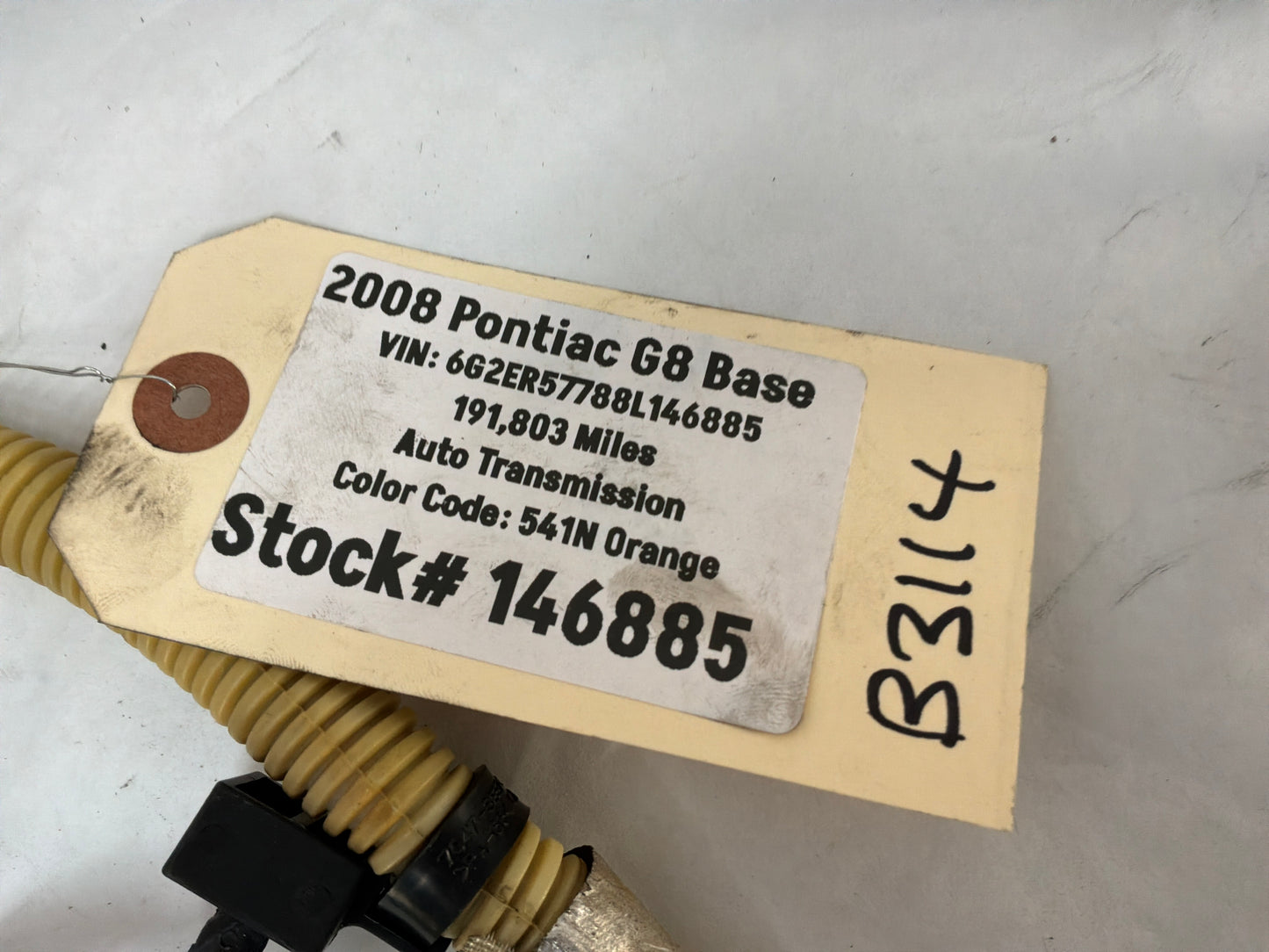 2008 Pontiac G8 Base Engine Motor Transmission Wire Wiring Harness OEM