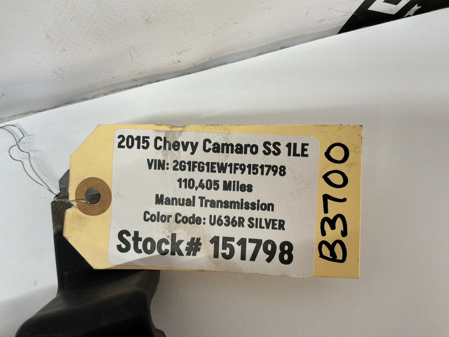 2015 Chevy Camaro SS 1LE Driveshaft Drive Propeller Shaft Line OEM
