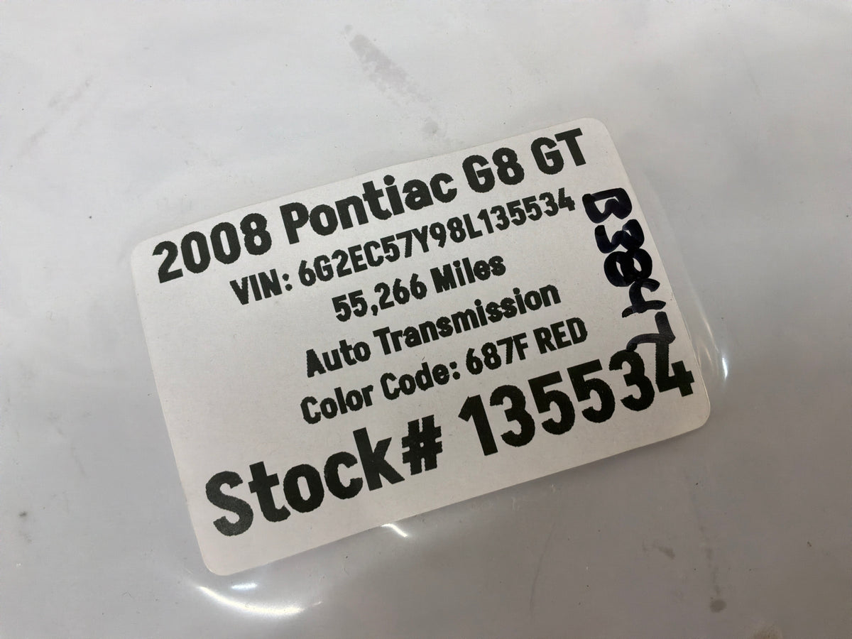 2008 Pontiac G8 GT Fuel Gas Cover Lid Door OEM