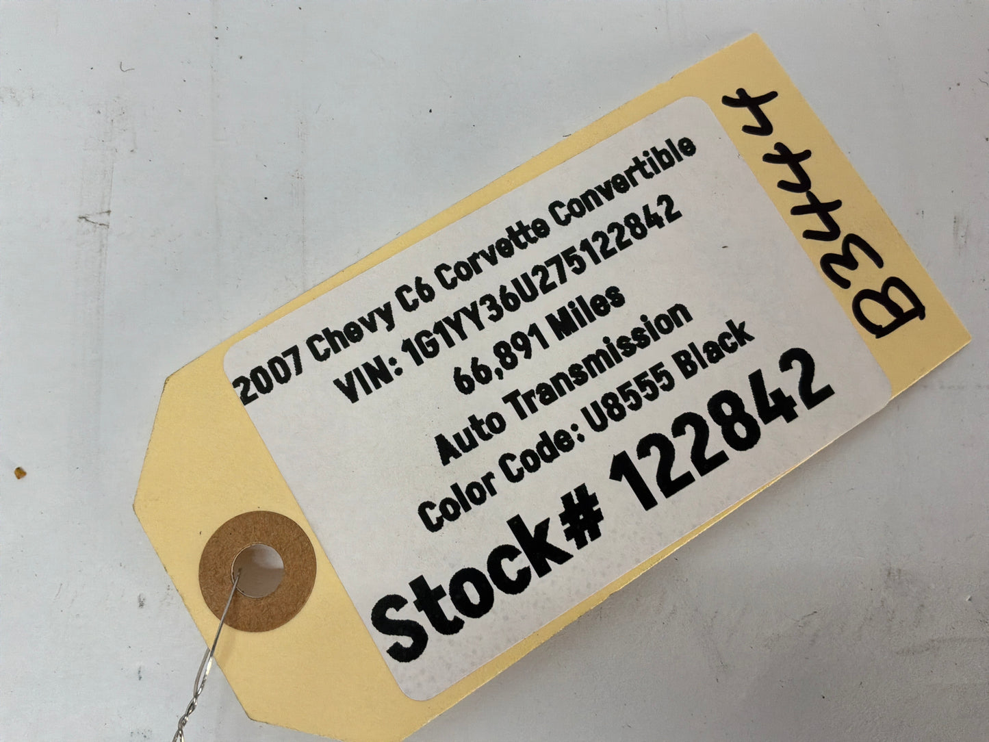 2007 Chevy C6 Corvette Convertible RH Passenger Interior Lower B Lock Pillar Trim Molding OEM