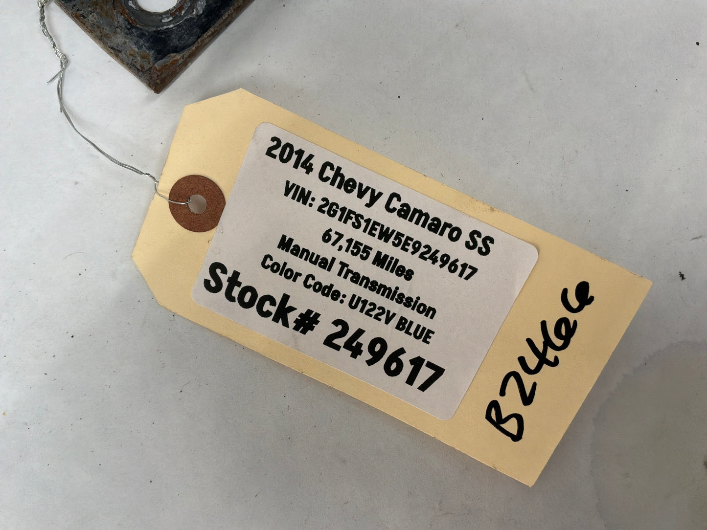 2014 Chevy Camaro SS Transmission Tunnel Body Brace Bracket OEM