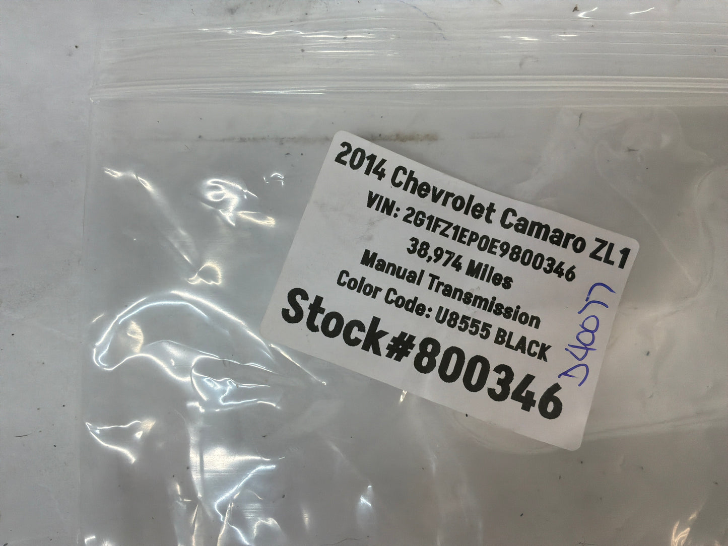2014 Chevy Camaro ZL1 Frameless Rearview Rear View Mirror Camera OEM