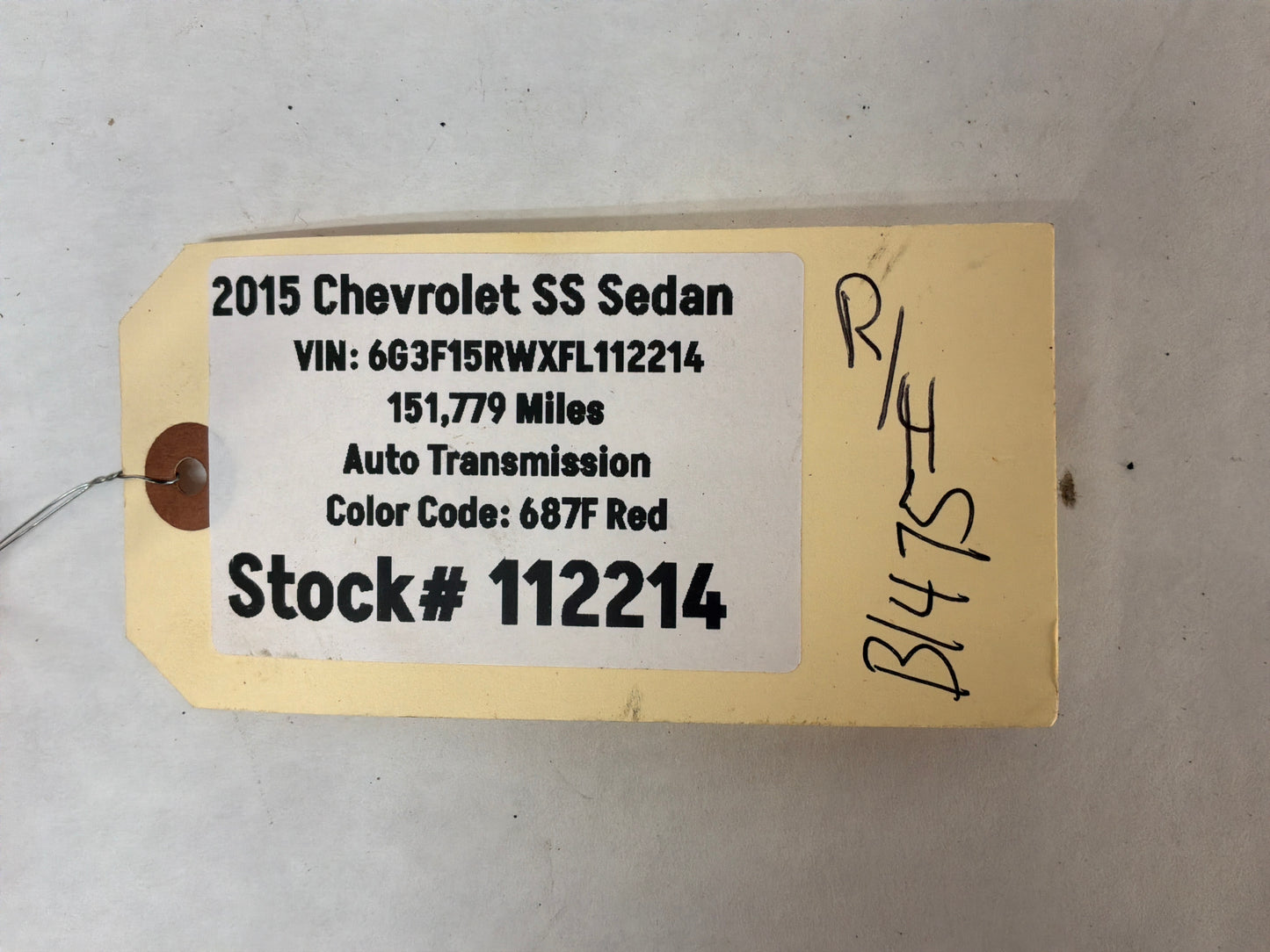 2015 Chevy SS Sedan Exhaust Muffler Hanger Bracket Set OEM