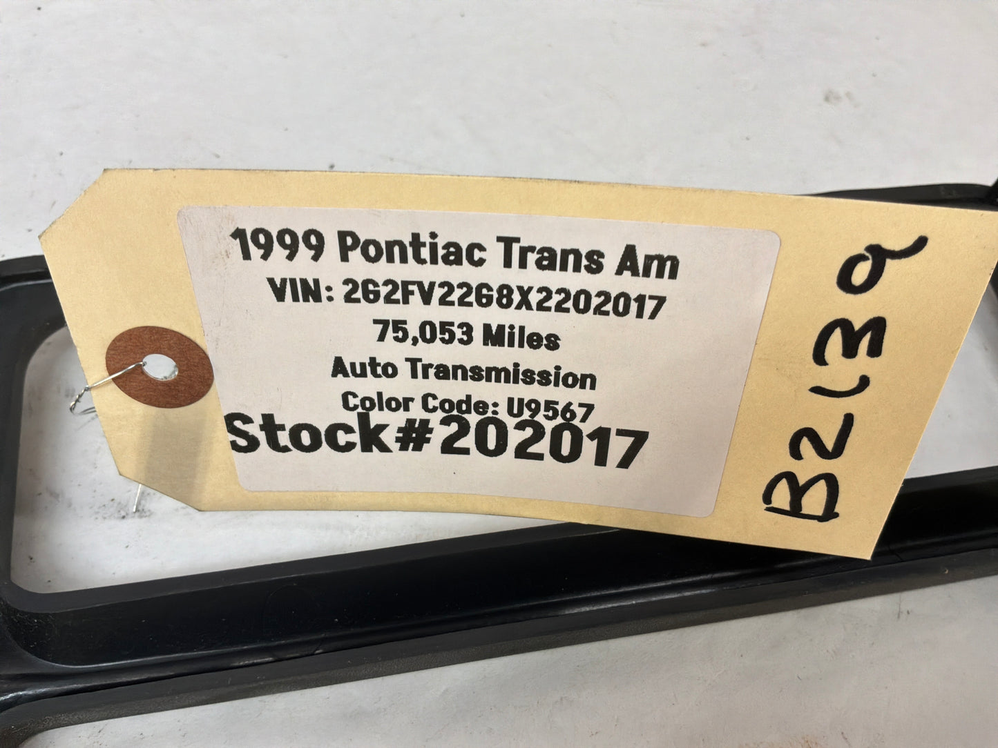 1999 Pontiac Trans Am WS6 Radio Climate Control HVAC Bezel Trim OEM