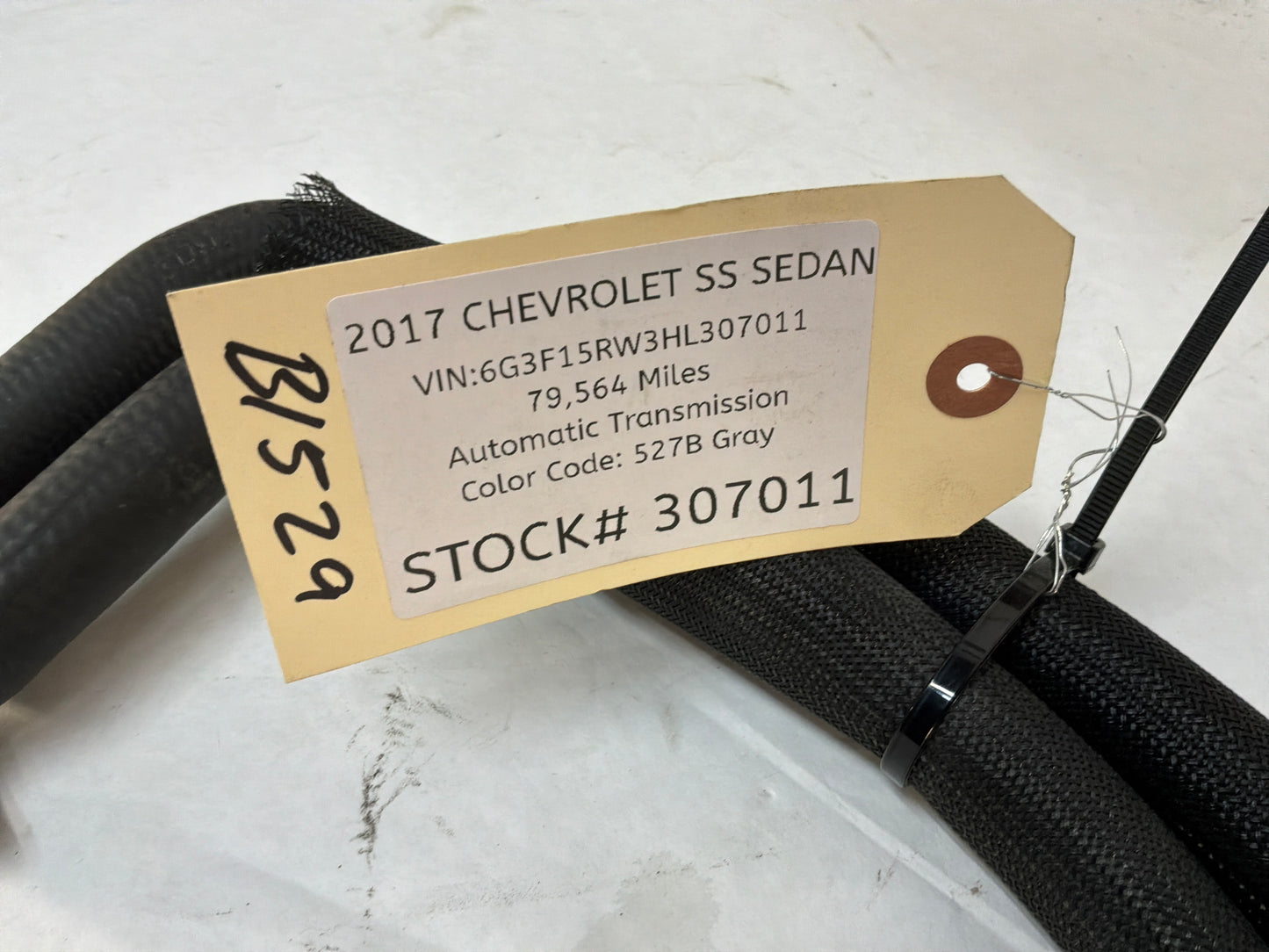 2017 Chevrolet SS Sedan Supercharger Heater Core Hoses Lines Pipes Tubes