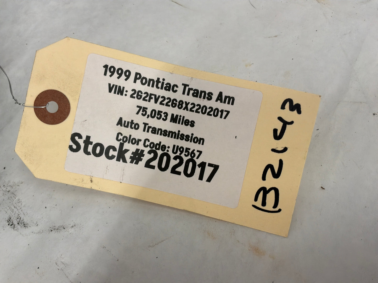 1999 Pontiac Trans Am WS6 Upper Radiator Hose OEM