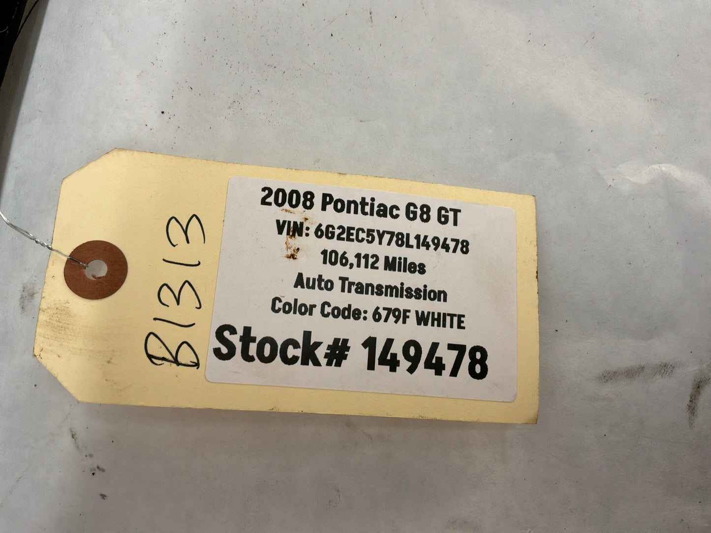 2008 Pontiac G8 GT RH Passenger Interior A pillar Windshield Trim Panel OEM