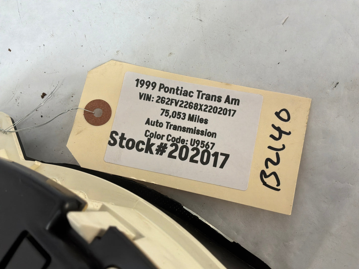 1999 Pontiac Trans Am WS6 Gauge Cluster Speedometer Instrument Panel OEM