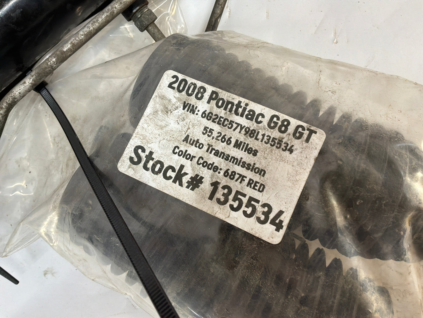 2008 Pontiac G8 GT Power Steering Rack and Pinion Gear Assembly OEM