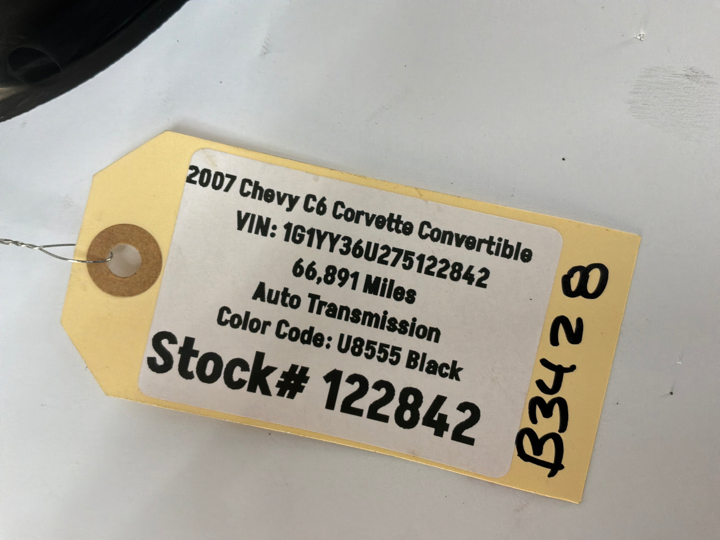 2007 Chevy C6 Corvette Convertible RH Passenger Front Lower B Pillar Trim