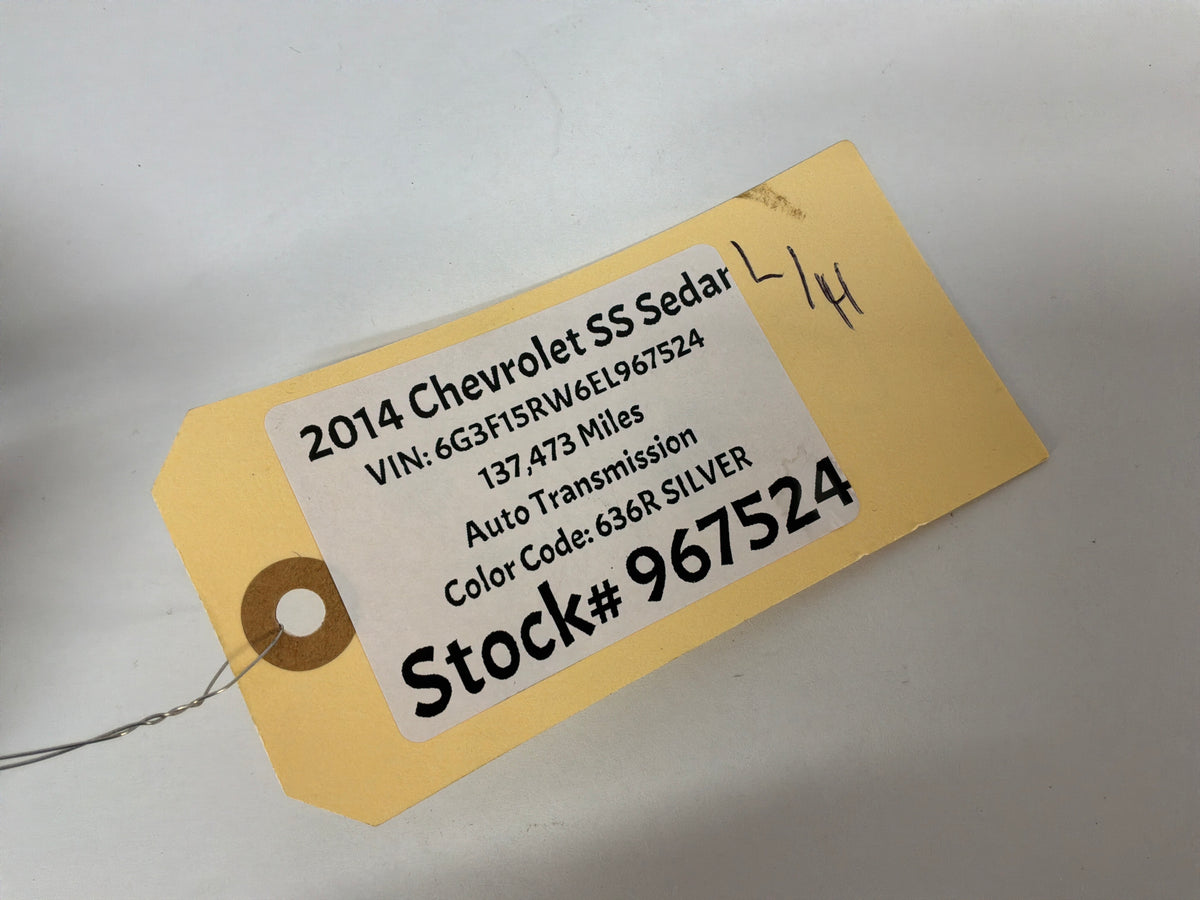 2014 Chevy SS Sedan LH Driver Front Interior Kick Plate Panel Trim Sill OEM