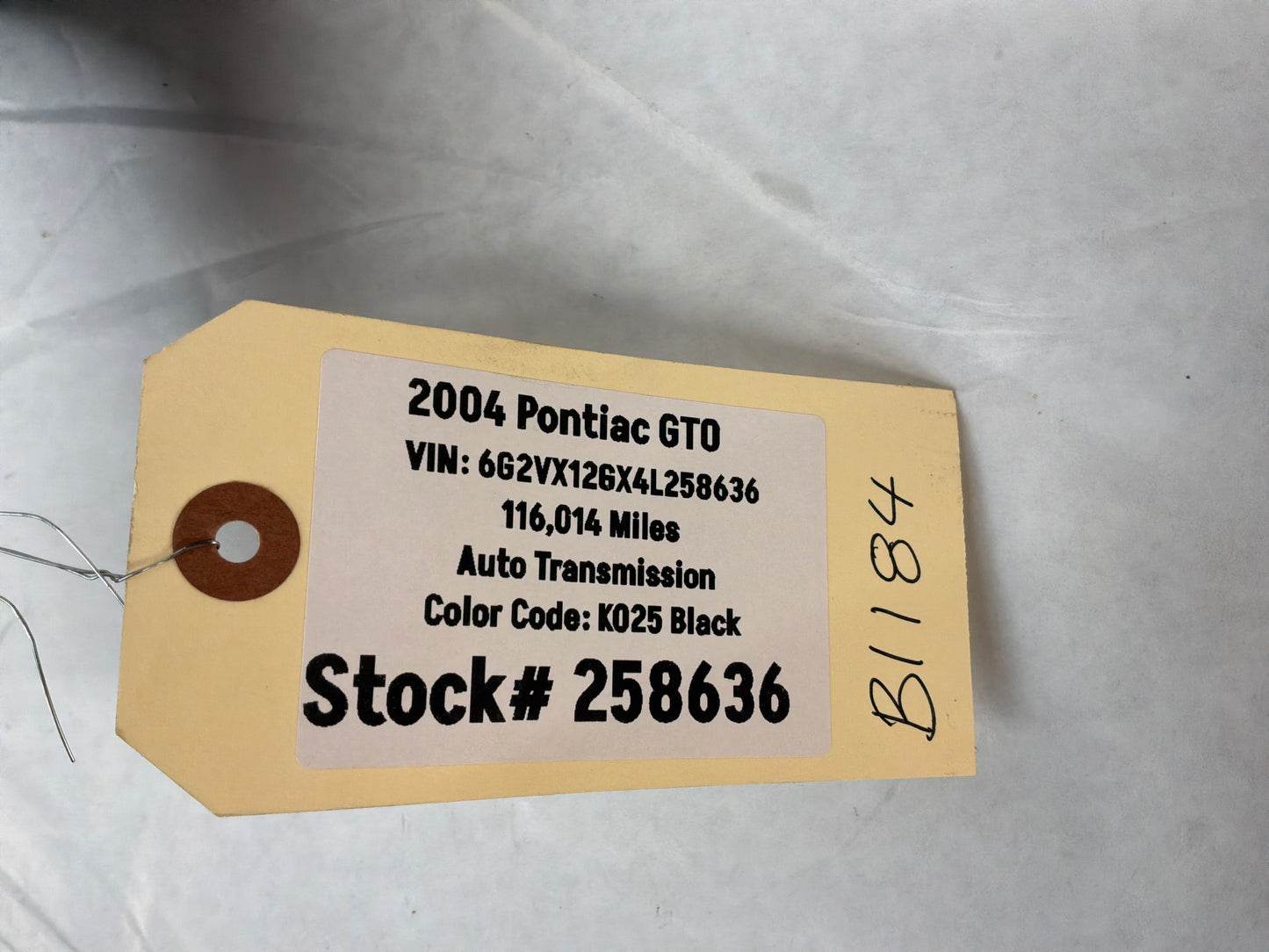 2004 Pontiac GTO Trunk Cargo Wall Plastic Rear End Cover Trim Panel OEM
