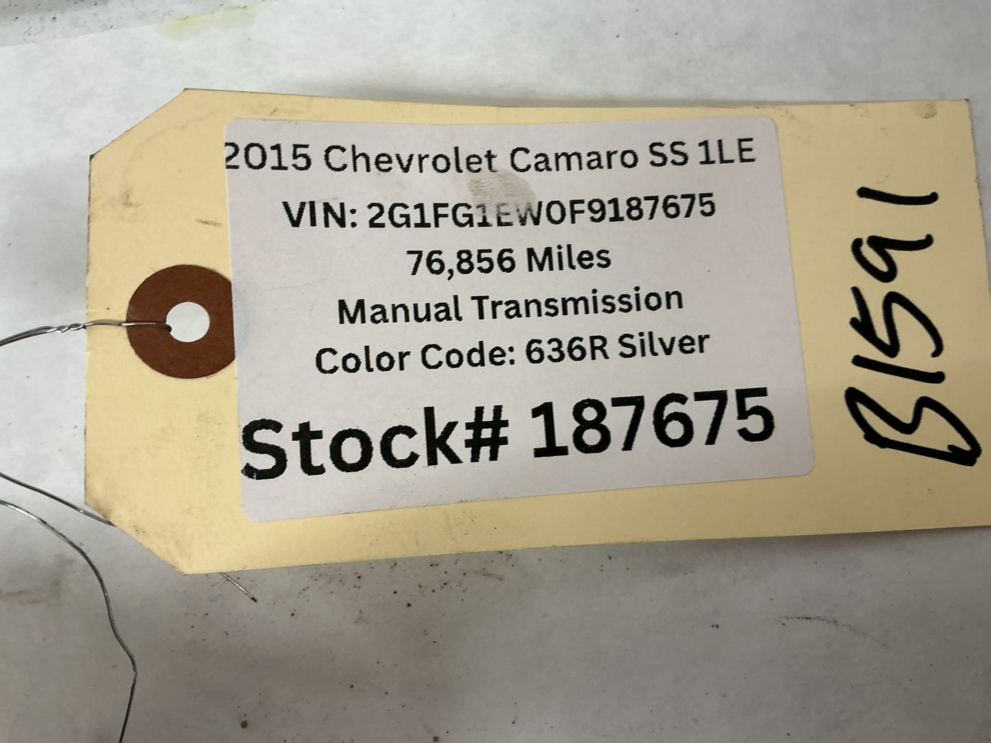 2015 Chevrolet Camaro SS 1LE RH & LH Engine Motor Mounts Brackets OEM