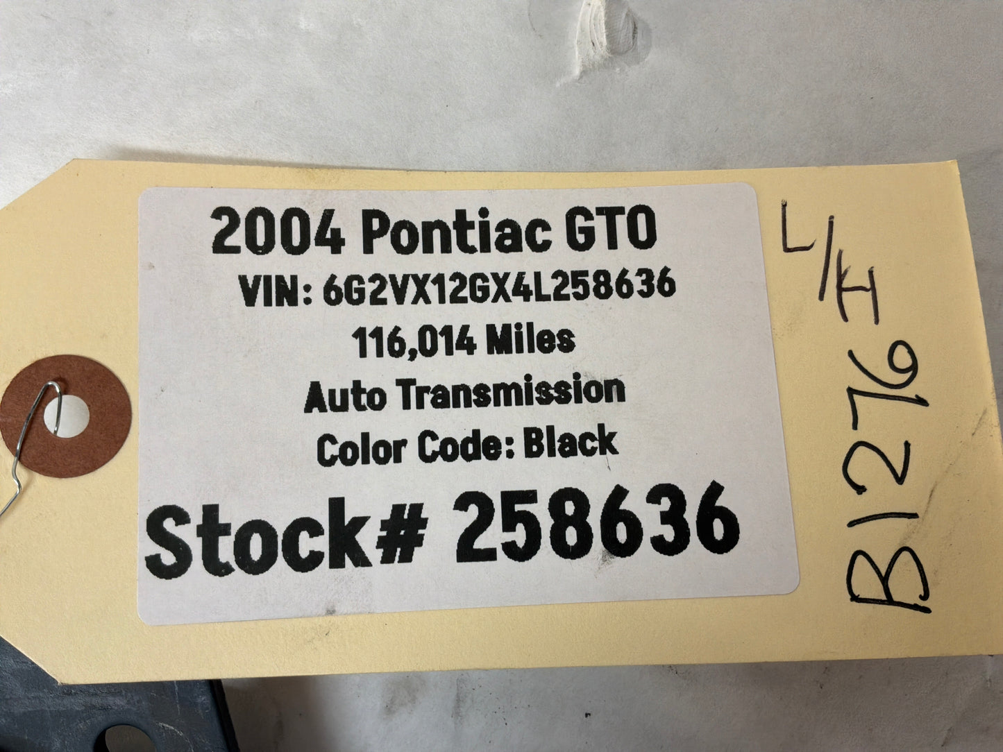 2004 Pontiac GTO LH Driver Front Window Regulator Motor OEM