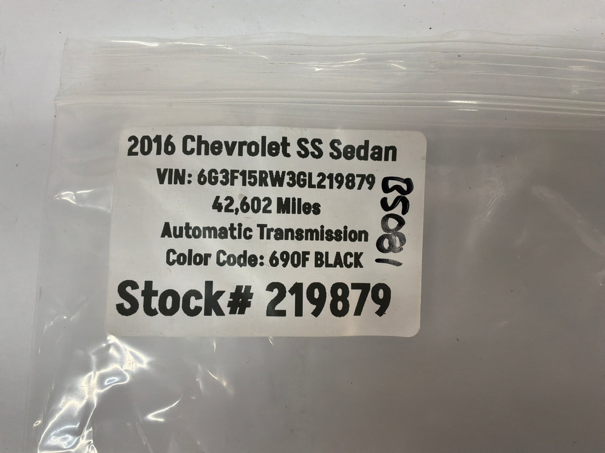 2017 Chevy SS Sedan Steering Wheel Clock Spring OEM