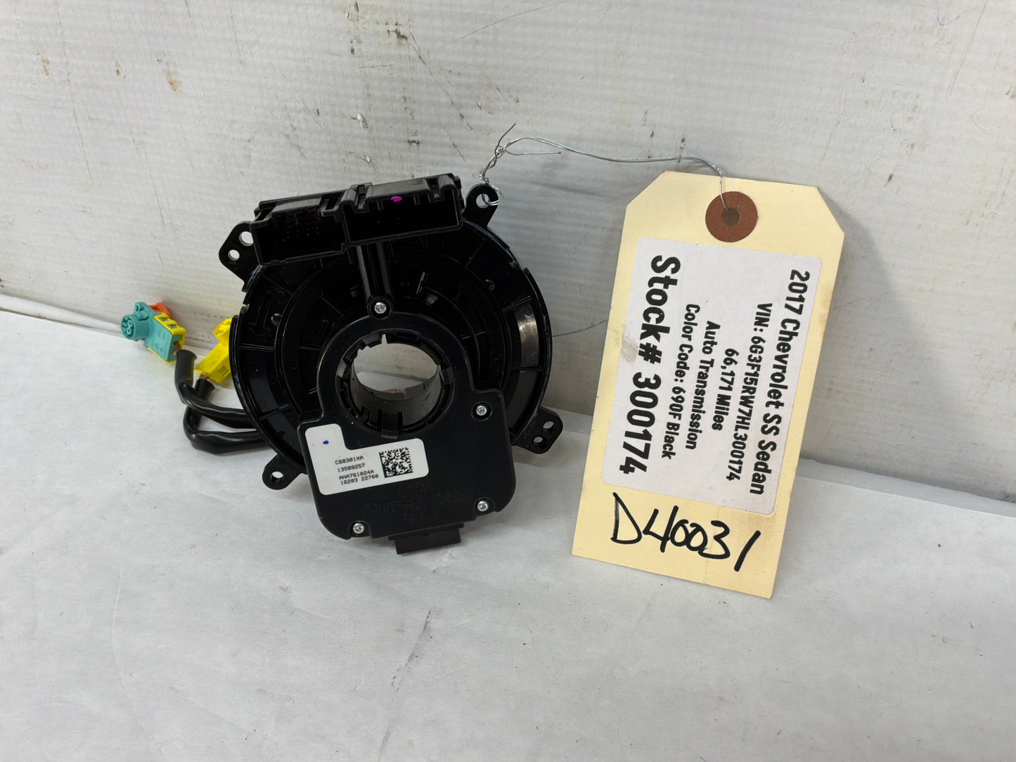 2017 Chevy SS Sedan Steering Wheel Clock Spring OEM