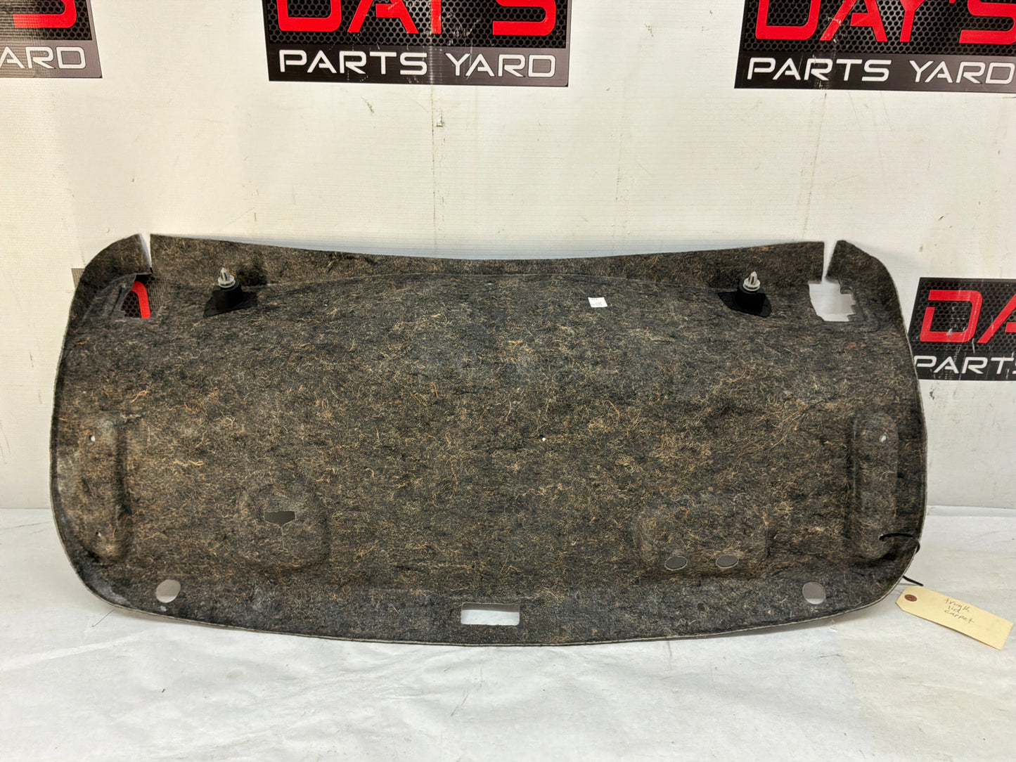2011 Cadillac CTS-V Coupe Trunk Deck Lid Liner Carpet Felt OEM