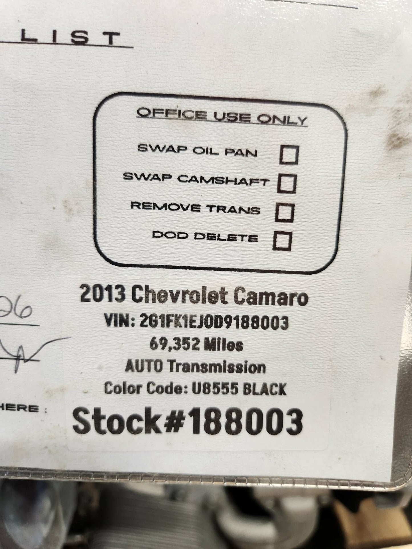 6.2L L99 LS3 Engine 6L80 Automatic Transmission Drivetrain Pullout 415HP 69K