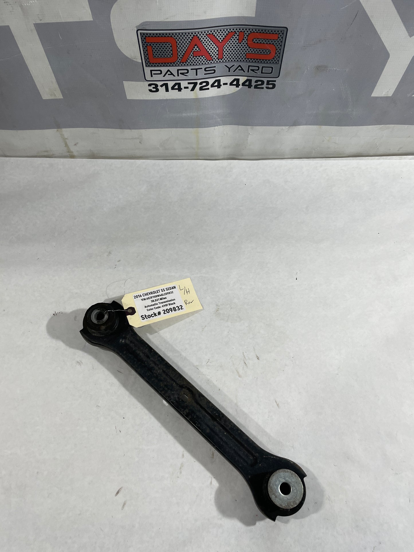 2016 Chevrolet SS Sedan LH Driver Rear Trailing Control Drag Link Arm OEM - Day's Parts Yard
