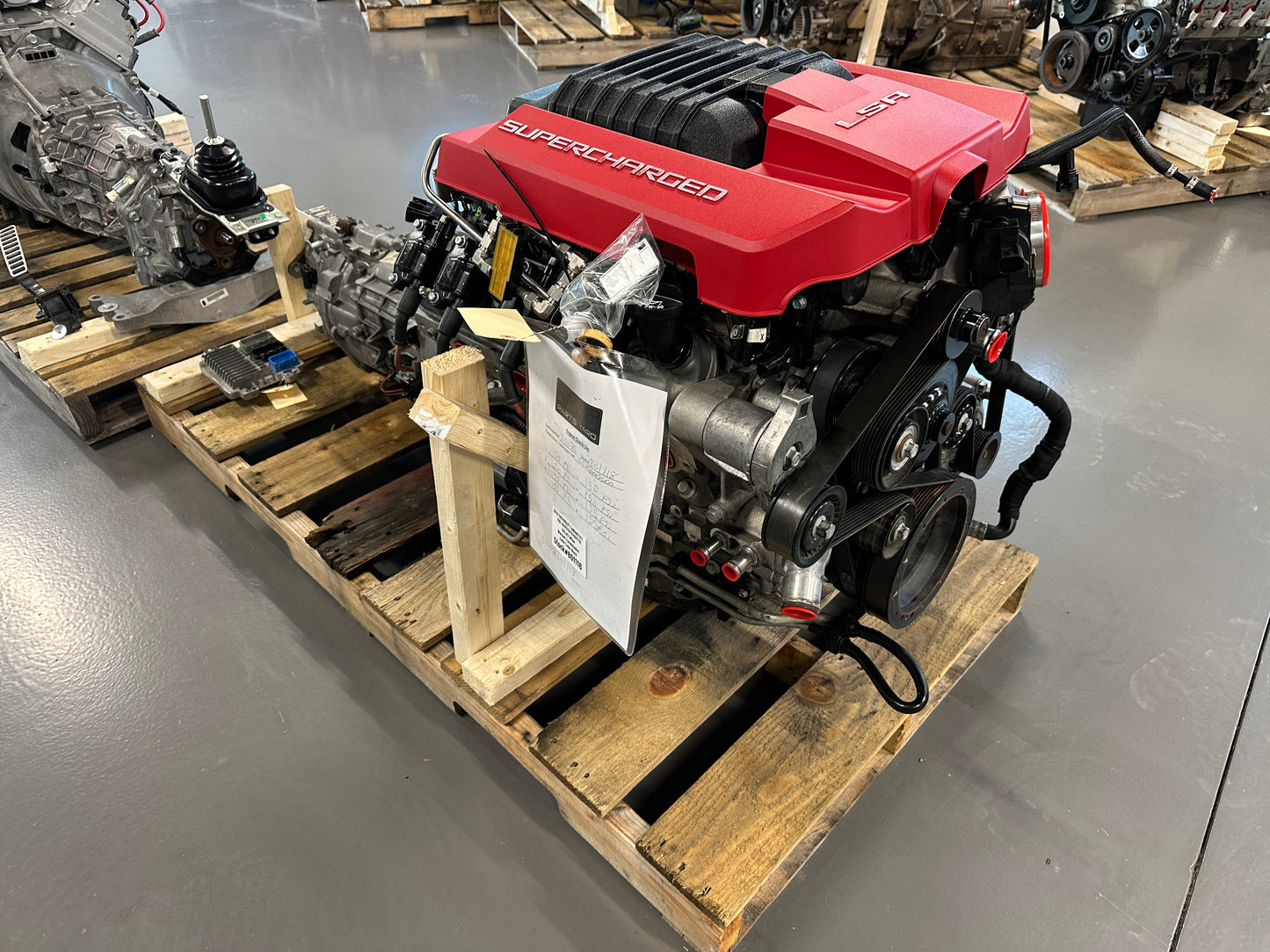 LSA 6.2L Engine TR6060 Manual Transmission Drivetrain Pullout Supercharged 580hp - Day's Parts Yard