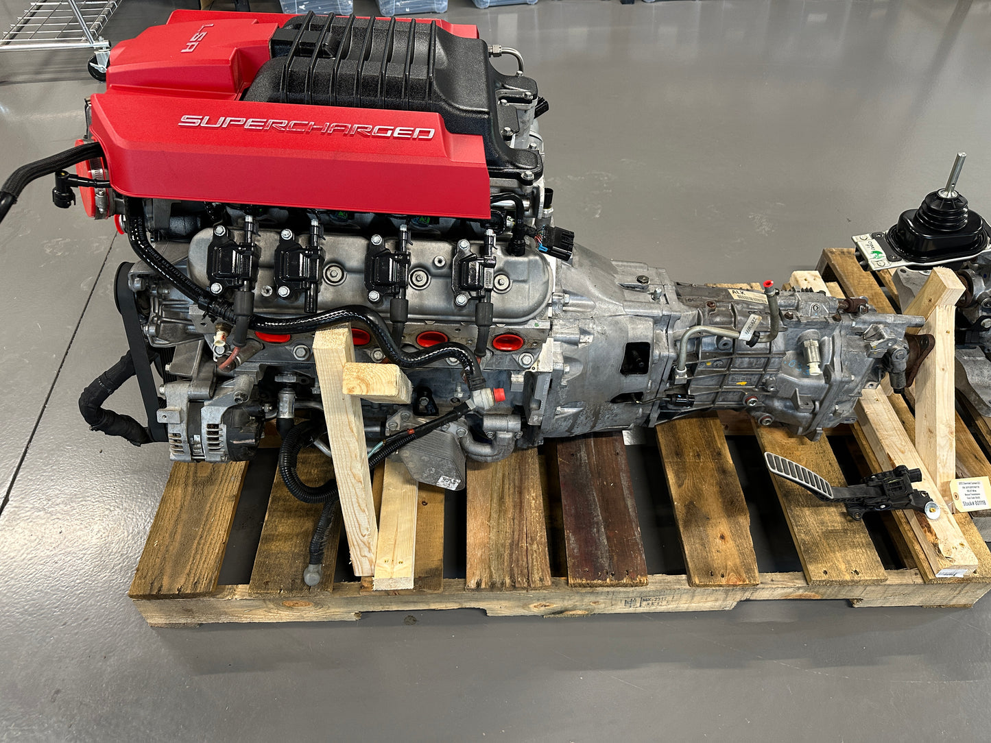 LSA 6.2L Engine TR6060 Manual Transmission Drivetrain Pullout Supercharged 580hp - Day's Parts Yard