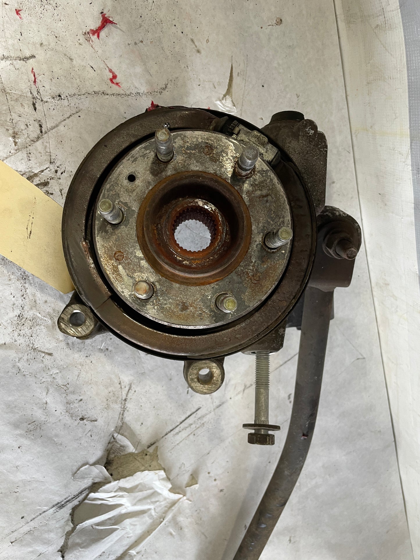 2004 Cadillac CTS-V Rear LH Driver Knuckle Spindle Hub w/ Control Arm OEM - Day's Parts Yard